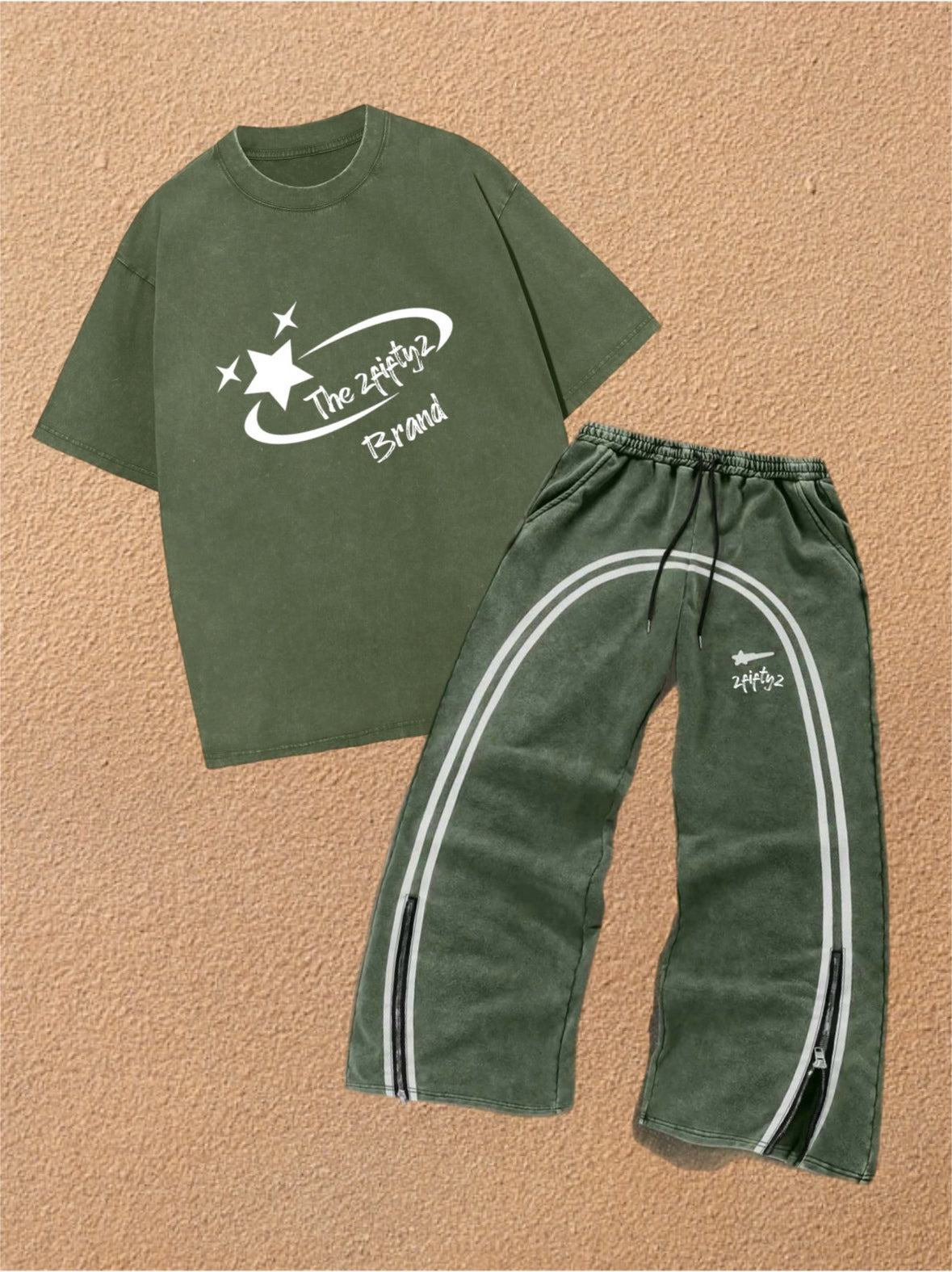 Mens Baggy “Shooting star” 2 piece set (Multi color) - 2fifty2