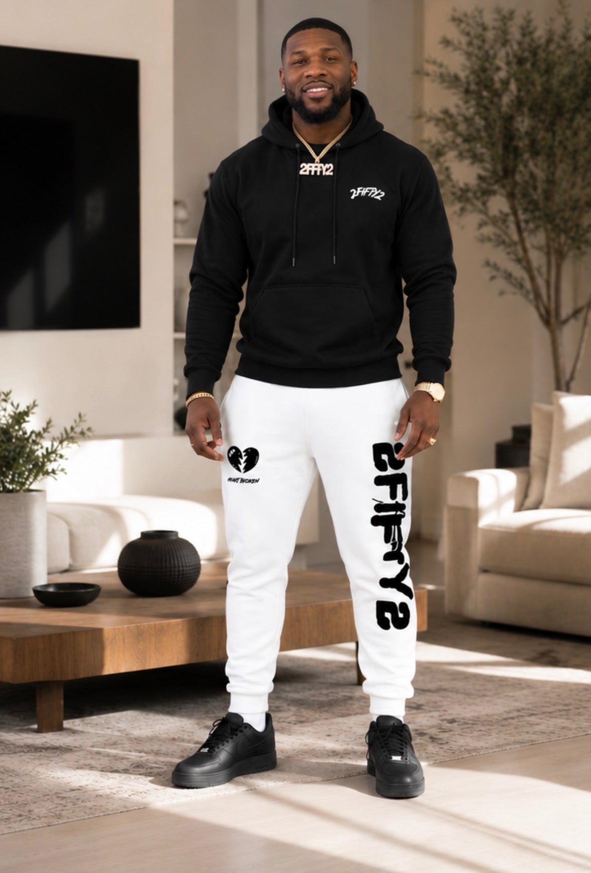 2 piece Sweatsuit Jogger set for men