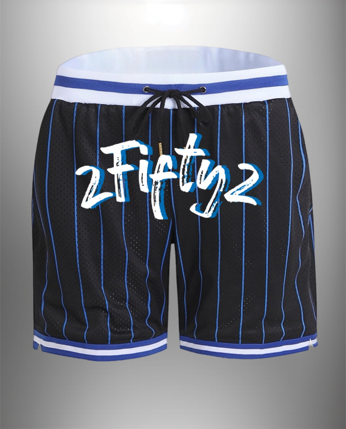 Mens striped basketball shorts by The 2fifty2 Brand