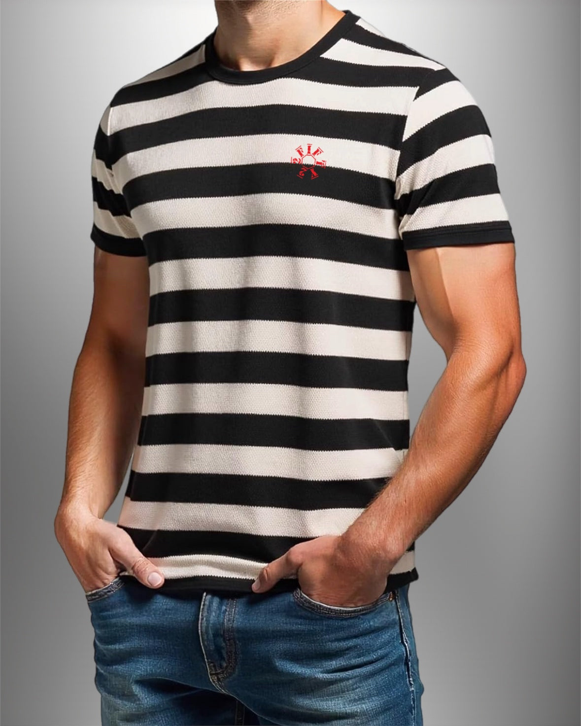 Men’s casual striped t- shirt