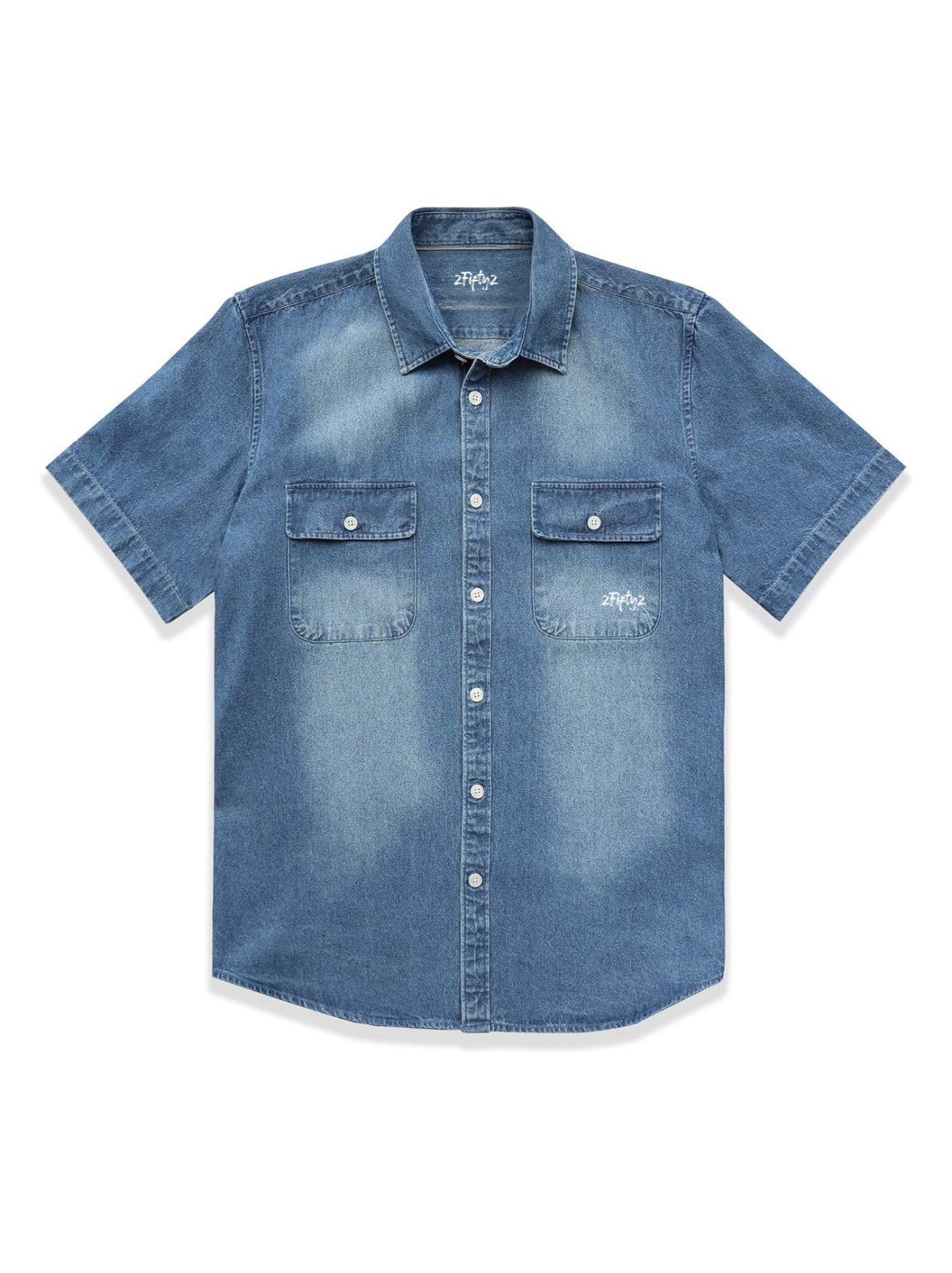 Men’s denim button down shirt