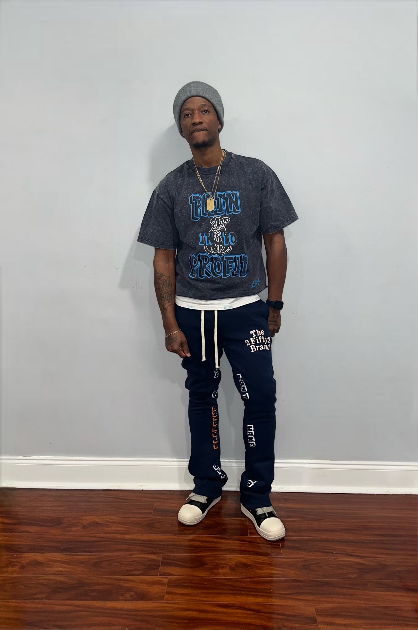 Plus size Mens baggy acid wash boxy tee by the 2fifty brand