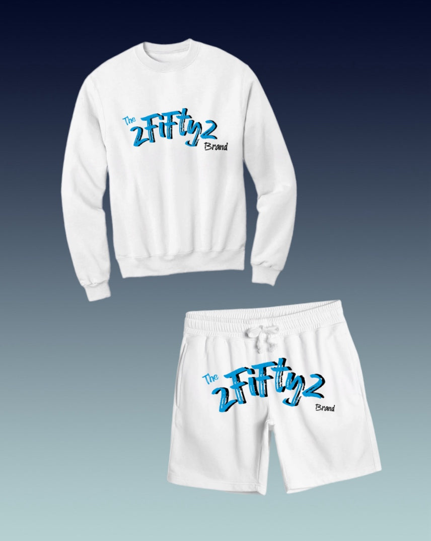 Plus size Men’s crew neck sweatshirt short set by the 2fifty2 brand