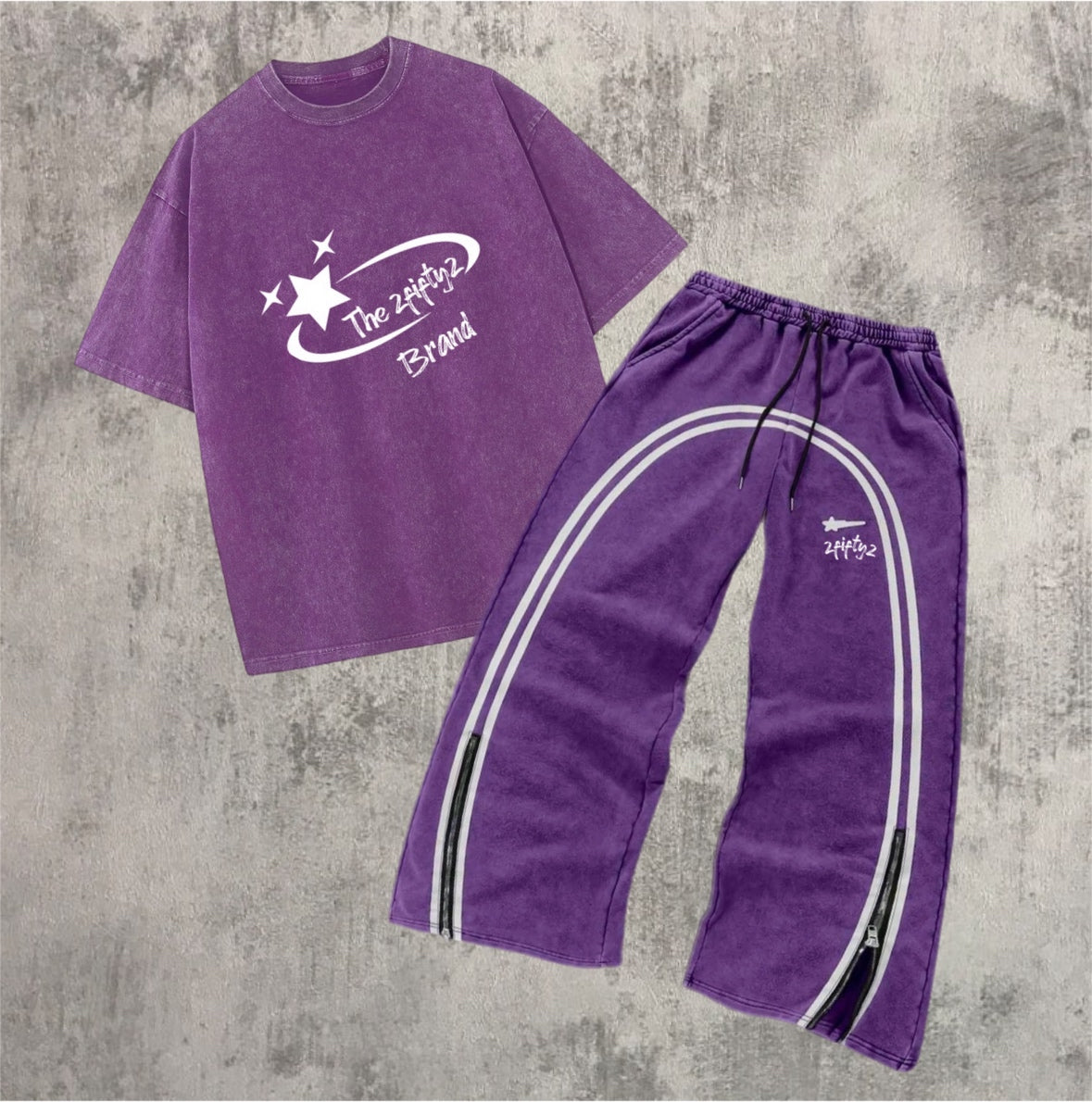 Mens Baggy “Shooting star” 2 piece set (Multi color) - 2fifty2