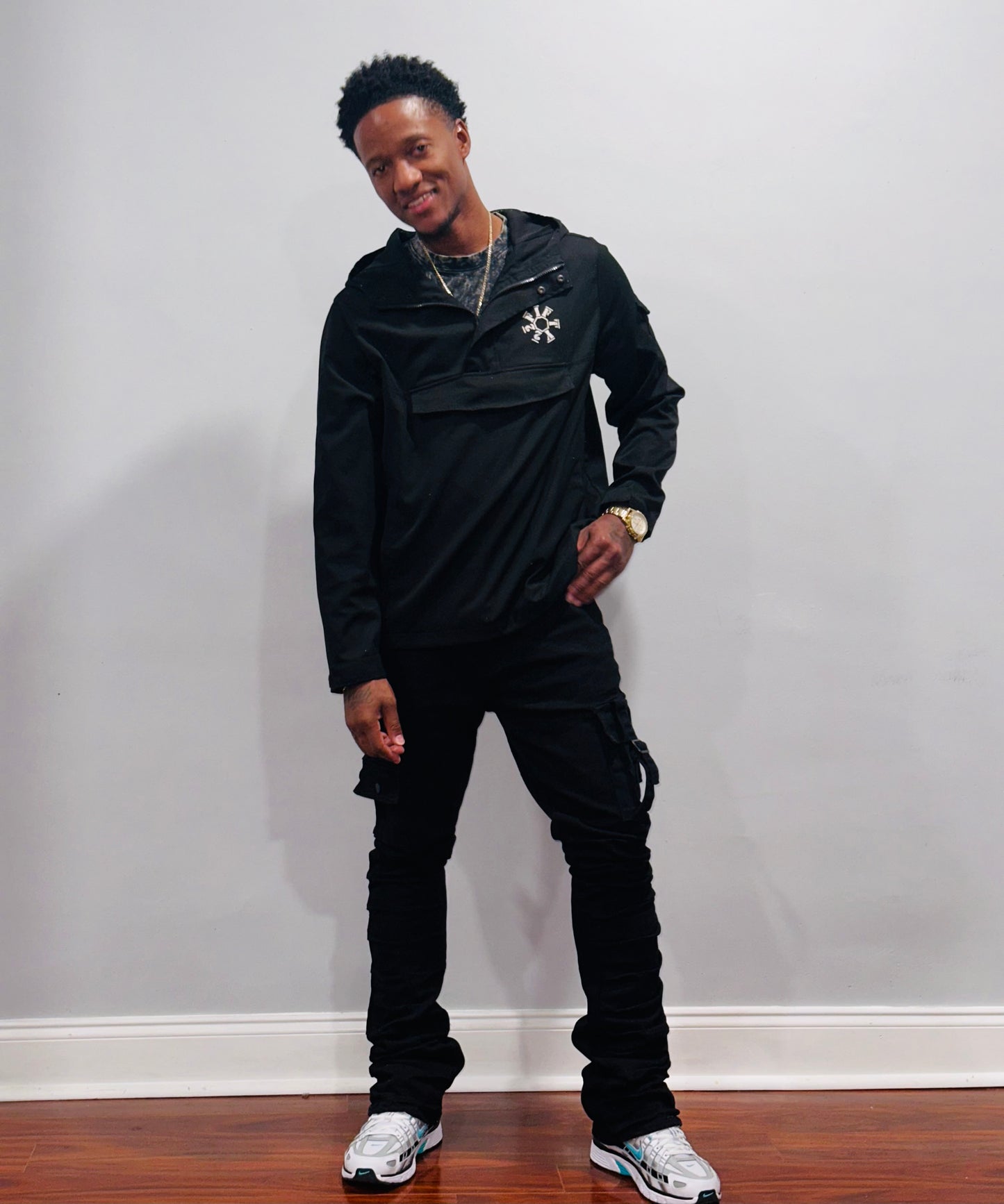 Mens Pullover long sleeve jacket