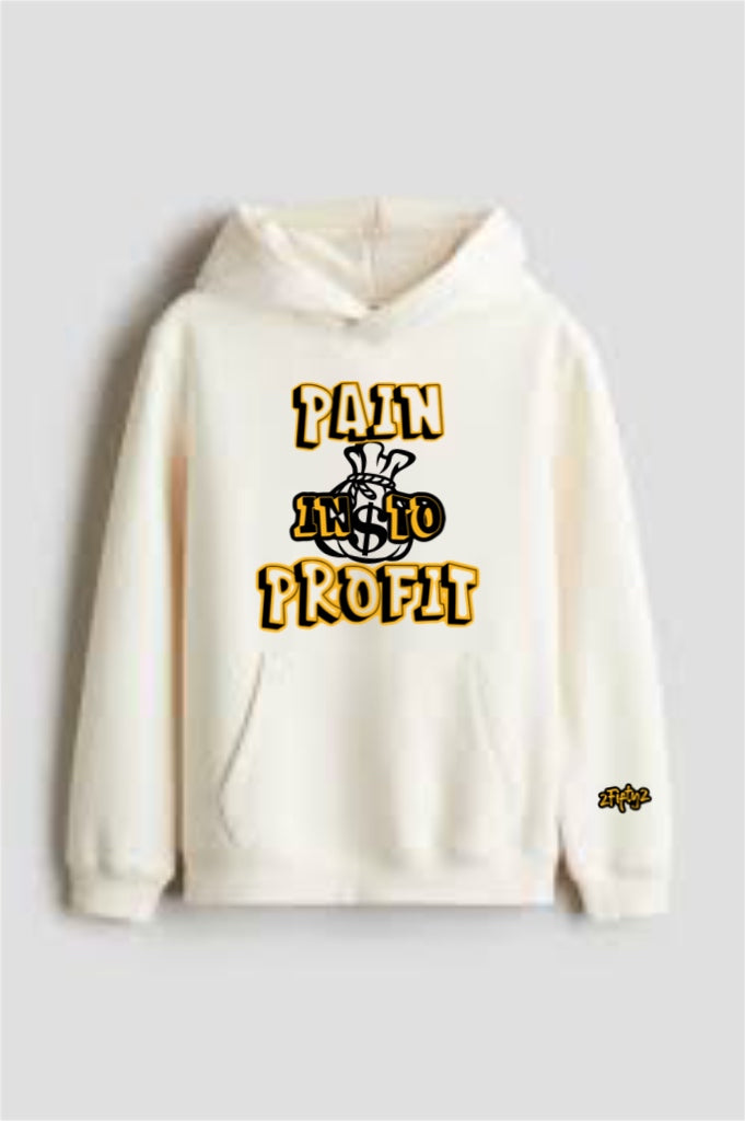 Plus size “Turn pain into profit” Pullover hoodie