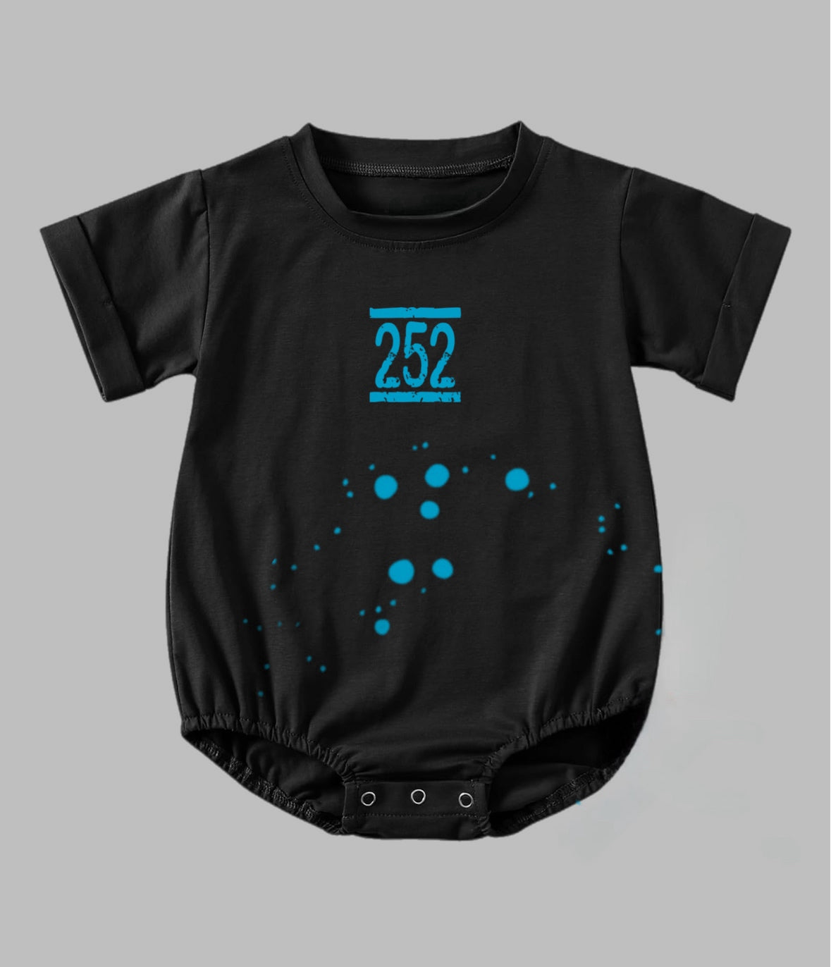 Infant + Newborn 2Fifty2 brand spot romper bodysuit