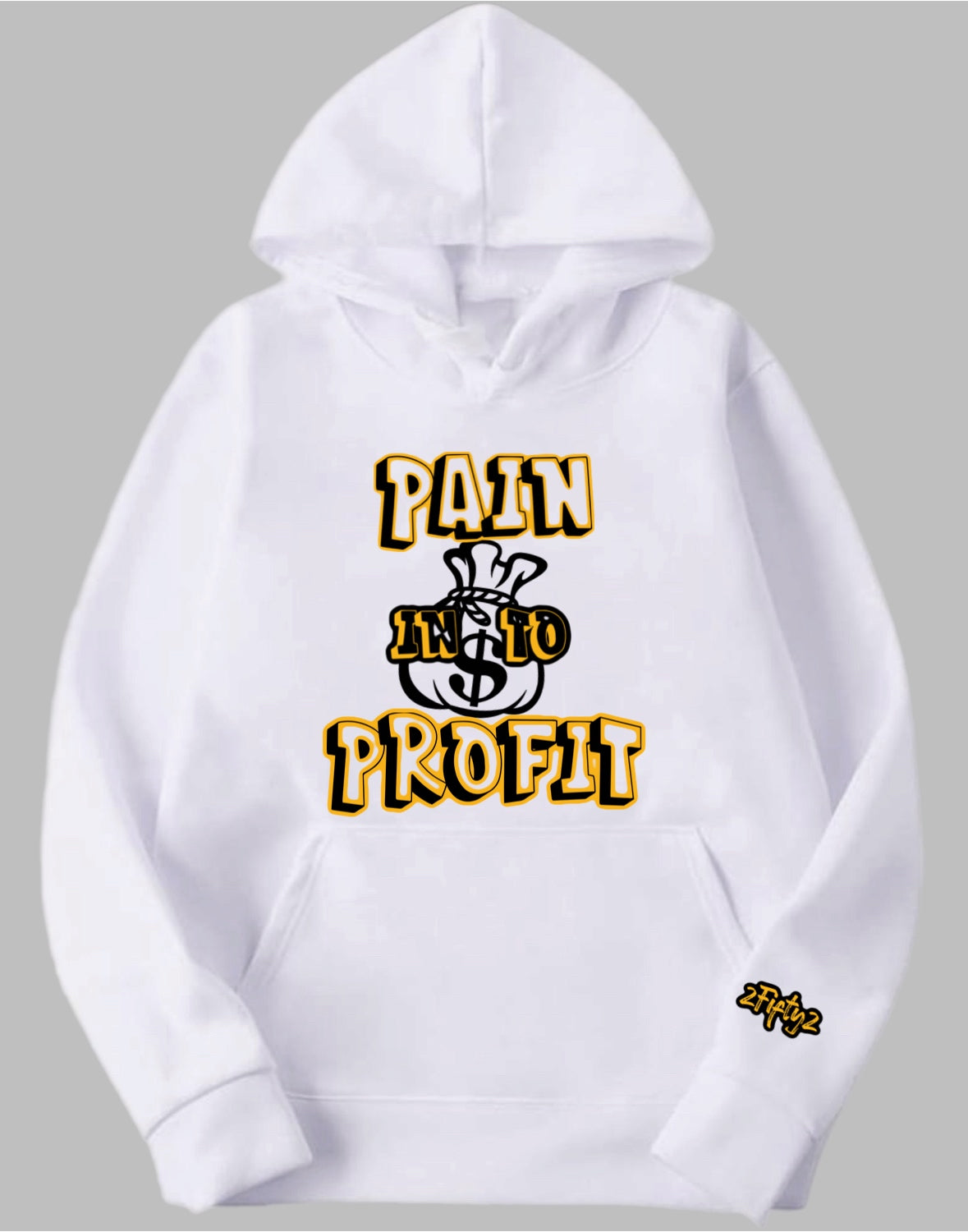 Plus size “Turn pain into profit” Pullover hoodie