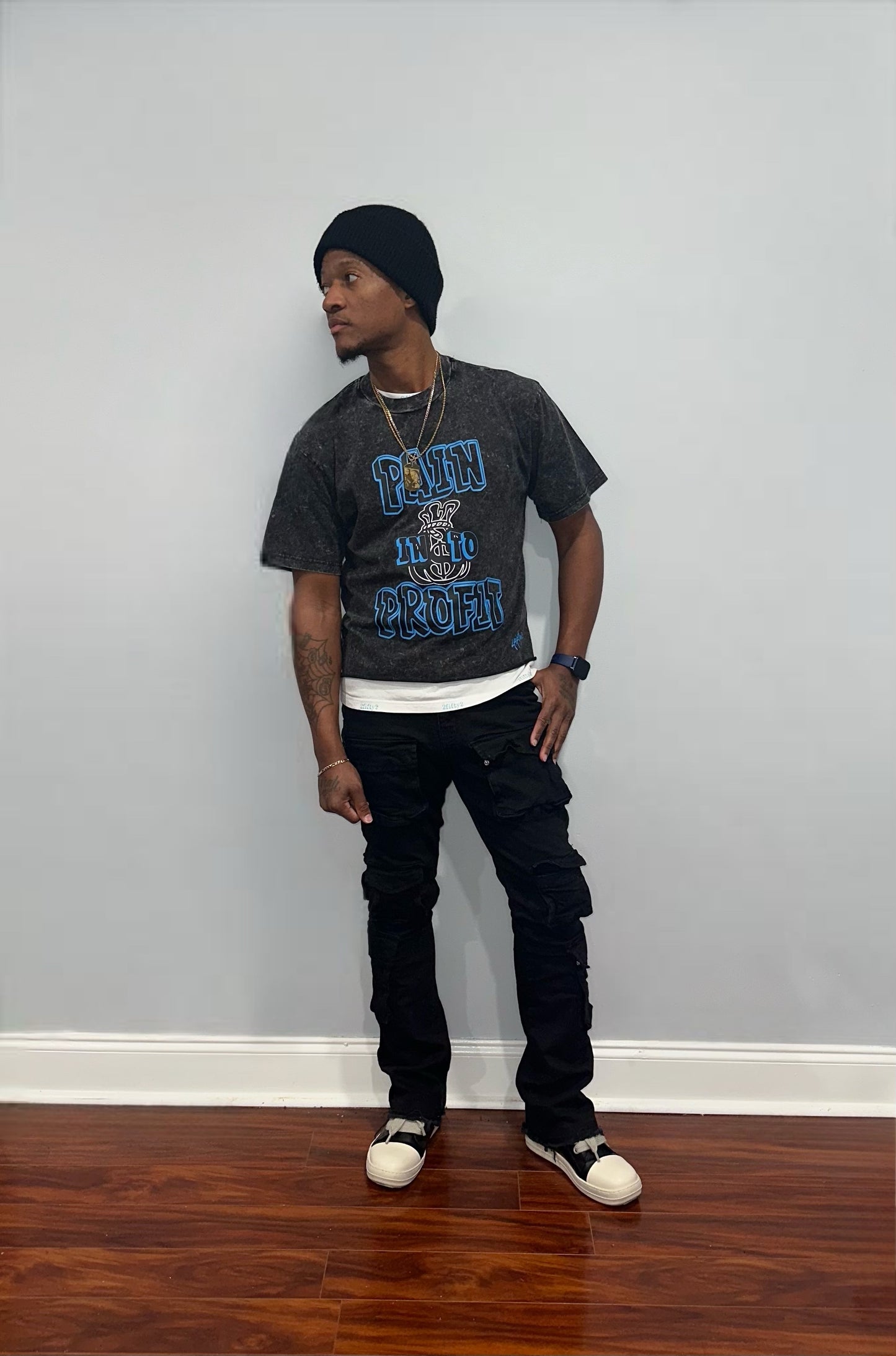 Plus size Mens baggy acid wash boxy tee by the 2fifty brand