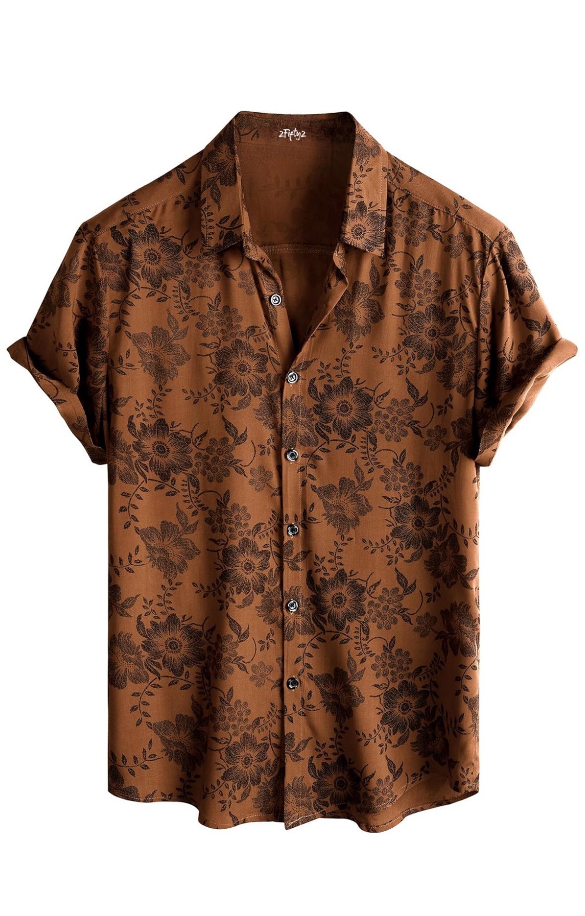 Men’s luxury floral button down shirt