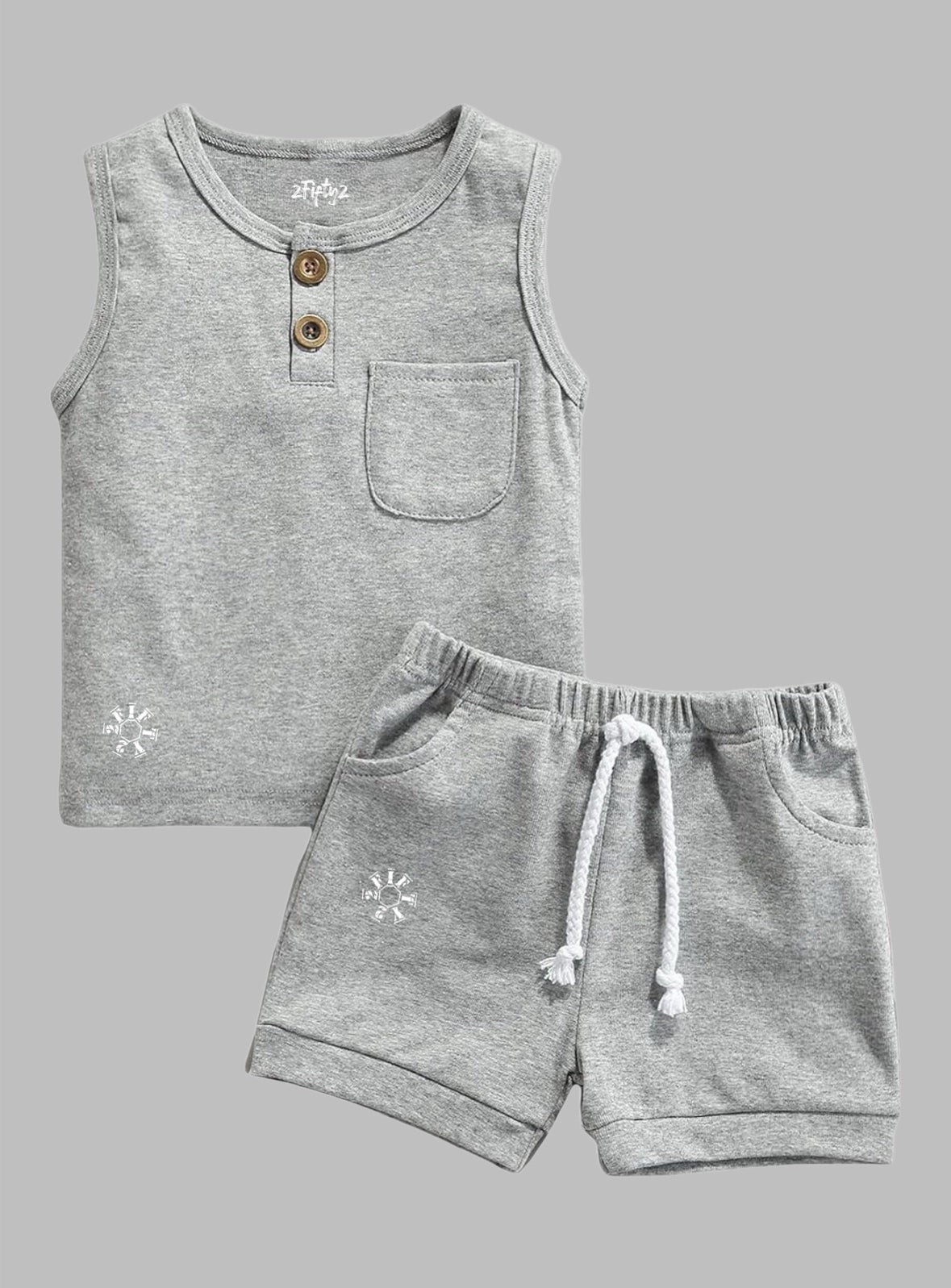 Infant + Newborn 2Fifty2 brand tank top short set