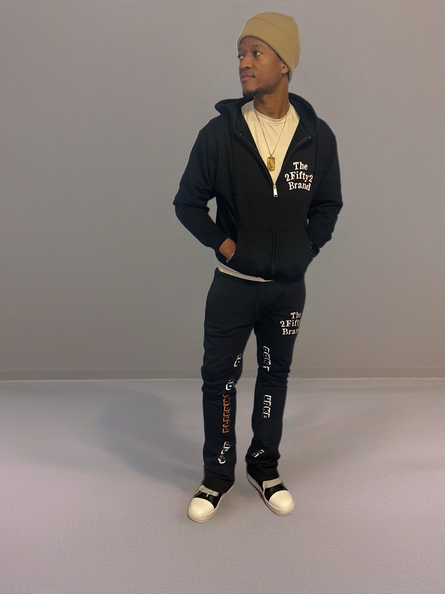 Unisex Stacked pants jogger set by the 2fifty2 brand