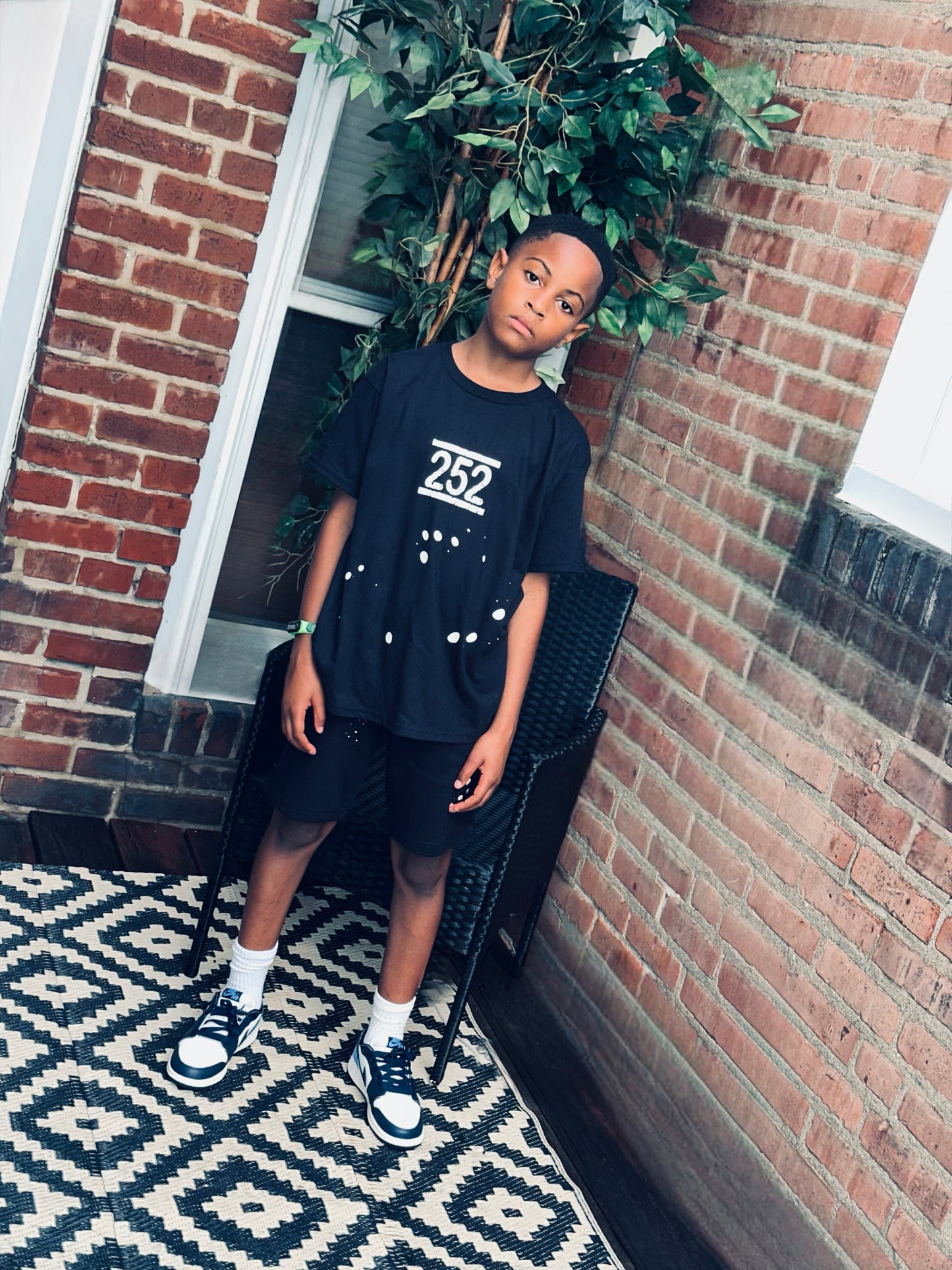Boys “252 spot” sweat shorts by the 2fifty2 brand
