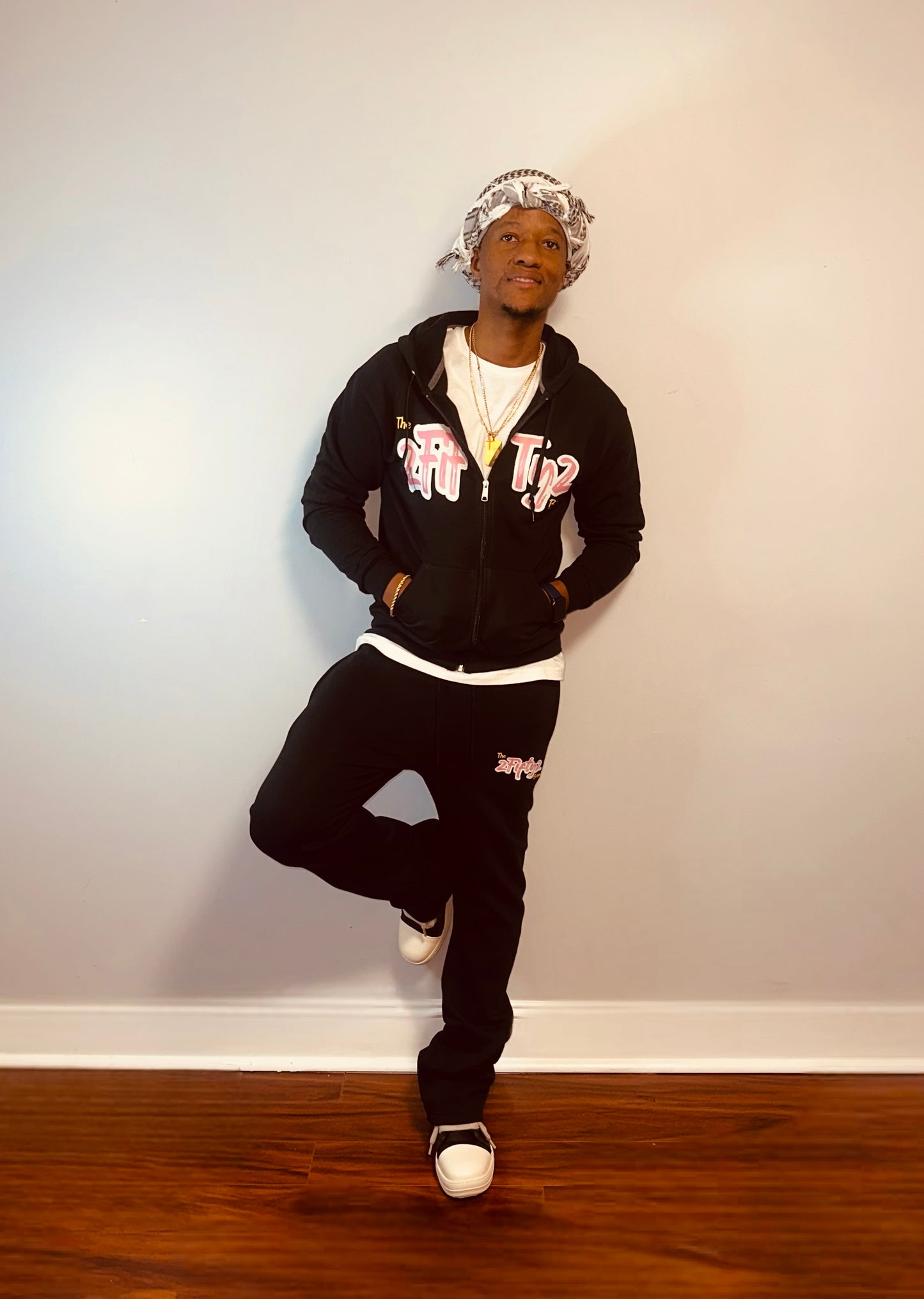 Unisex black & pink Zip up hoodie by The 2fifty2 brand