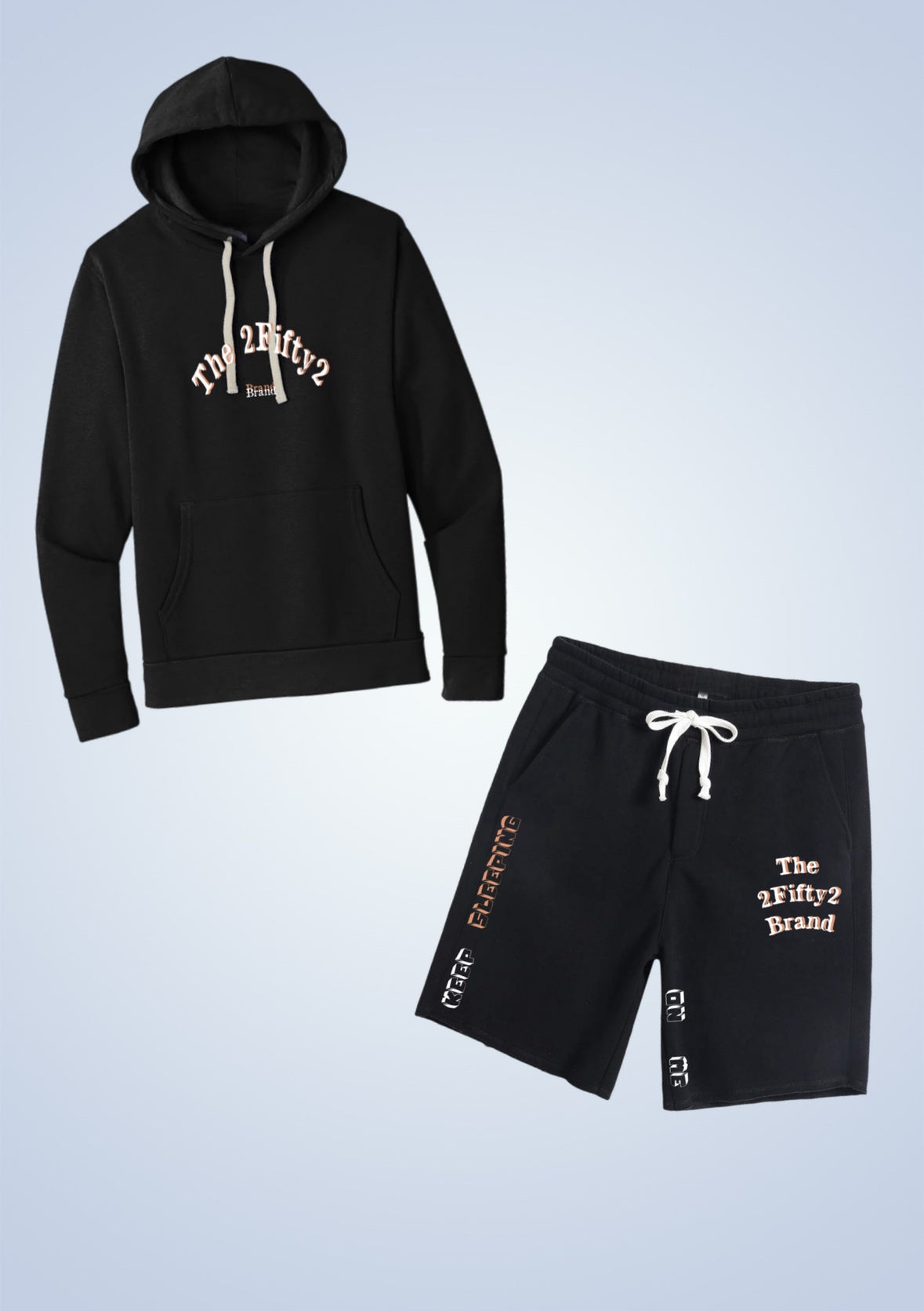 Men’s 2 piece short set with hoodie