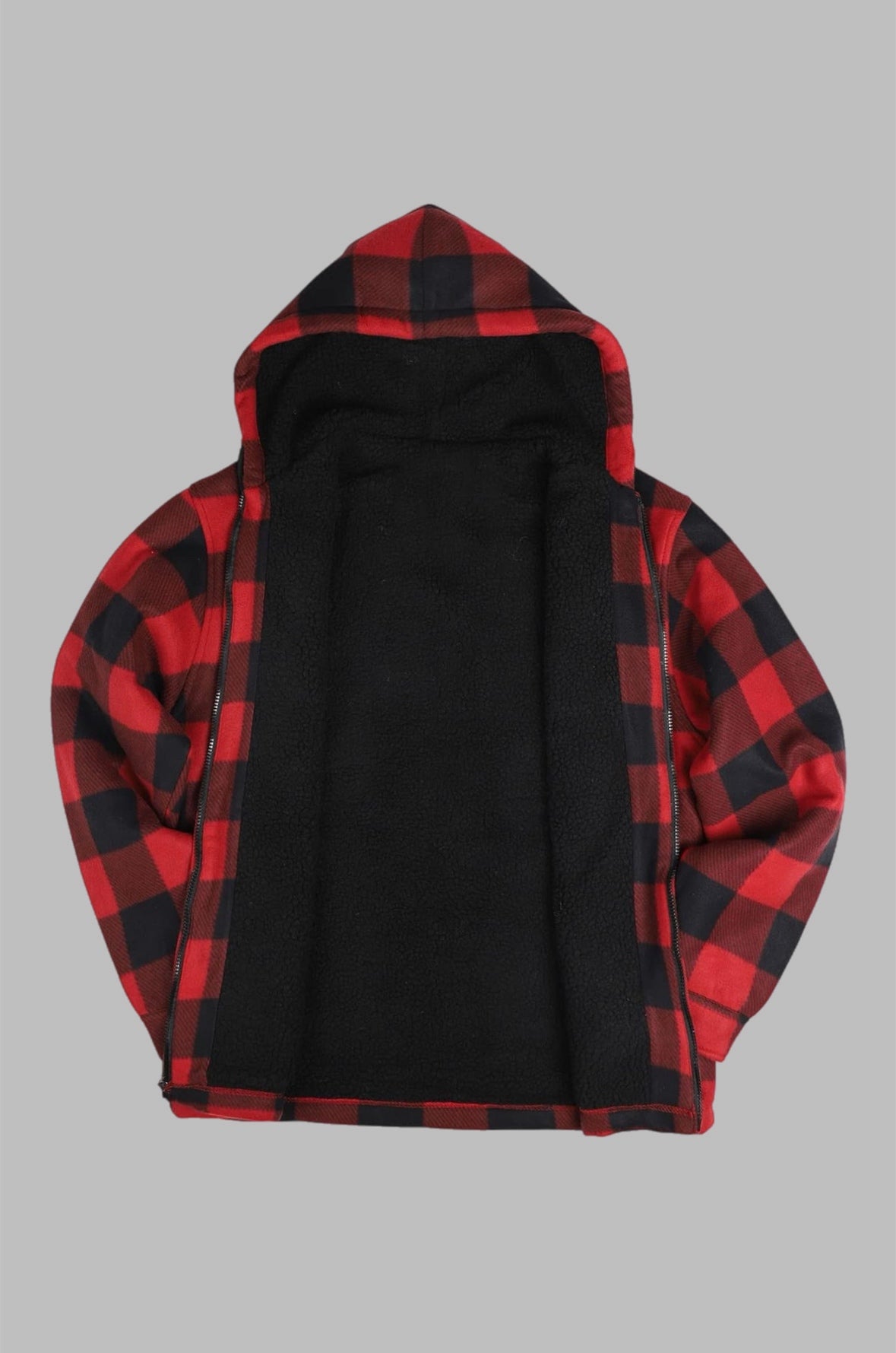 Men’s heavy plaid flannel jacket