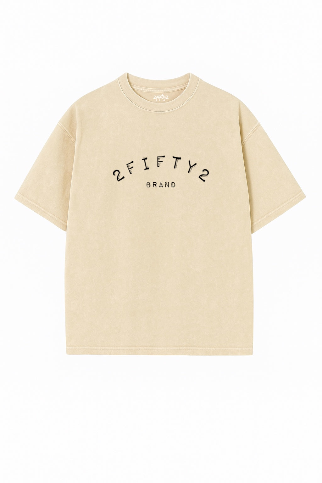 Plus size Men’s 2Fifty2 Brand beige acid wash tee