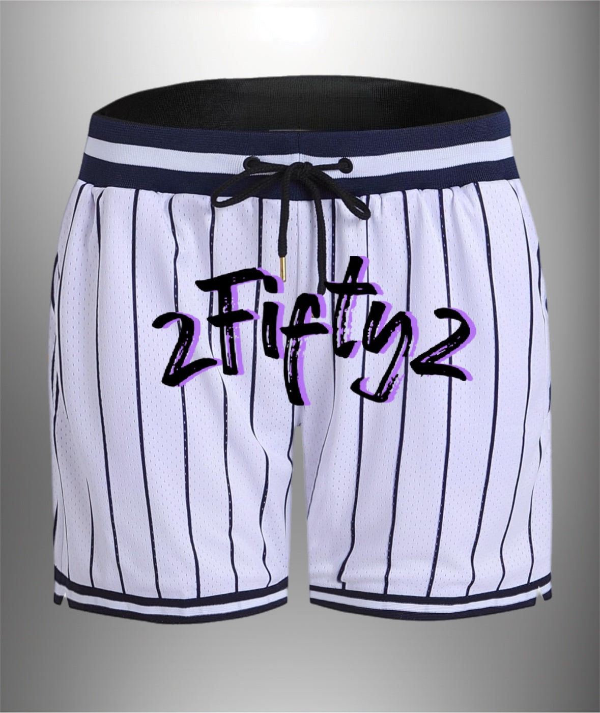Mens striped basketball shorts by The 2fifty2 Brand