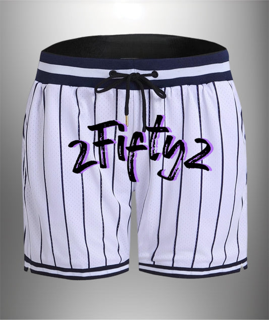 Mens striped  basketball shorts by The 2fifty2 Brand