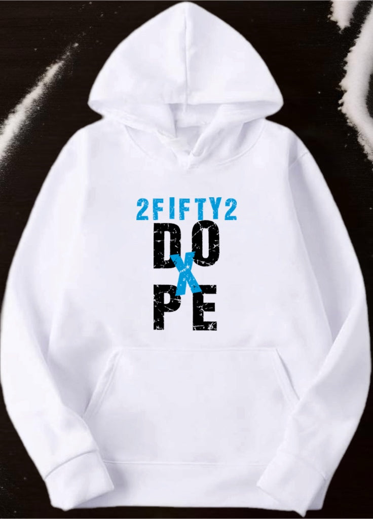 Plus size “white” DOPE 2Fifty2 pullover hoodie