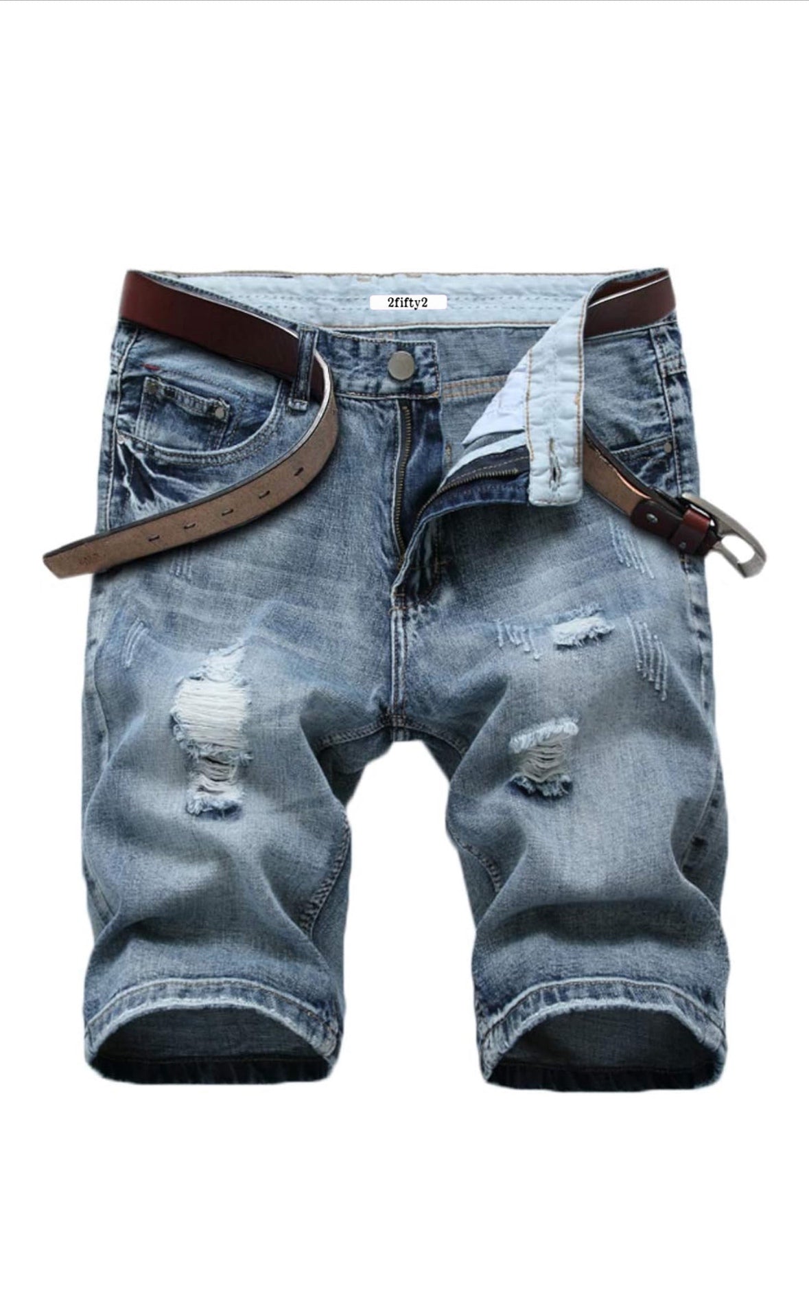 Plus size Men’s jean shorts by the 2fifty2 brand