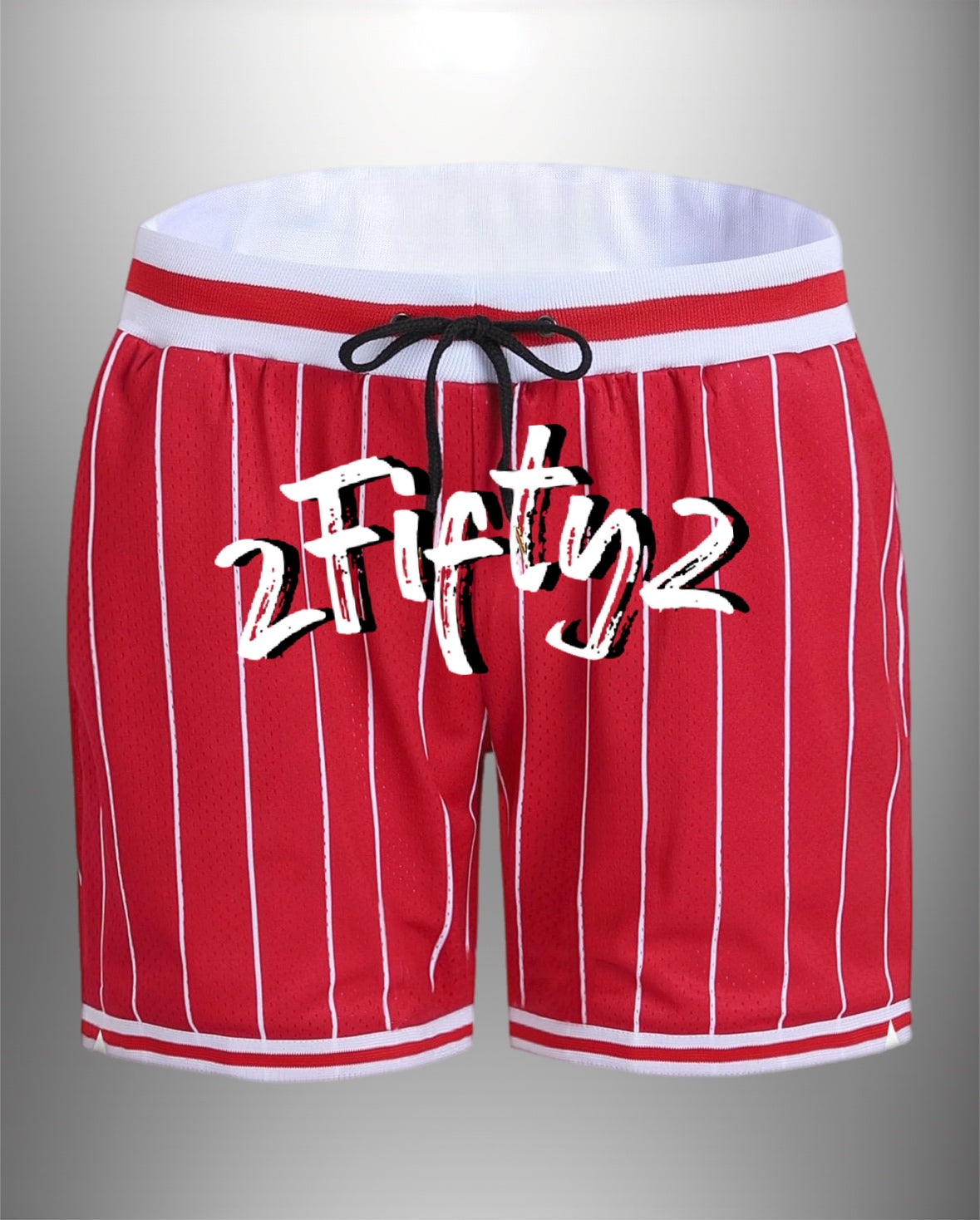 Mens striped basketball shorts by The 2fifty2 Brand