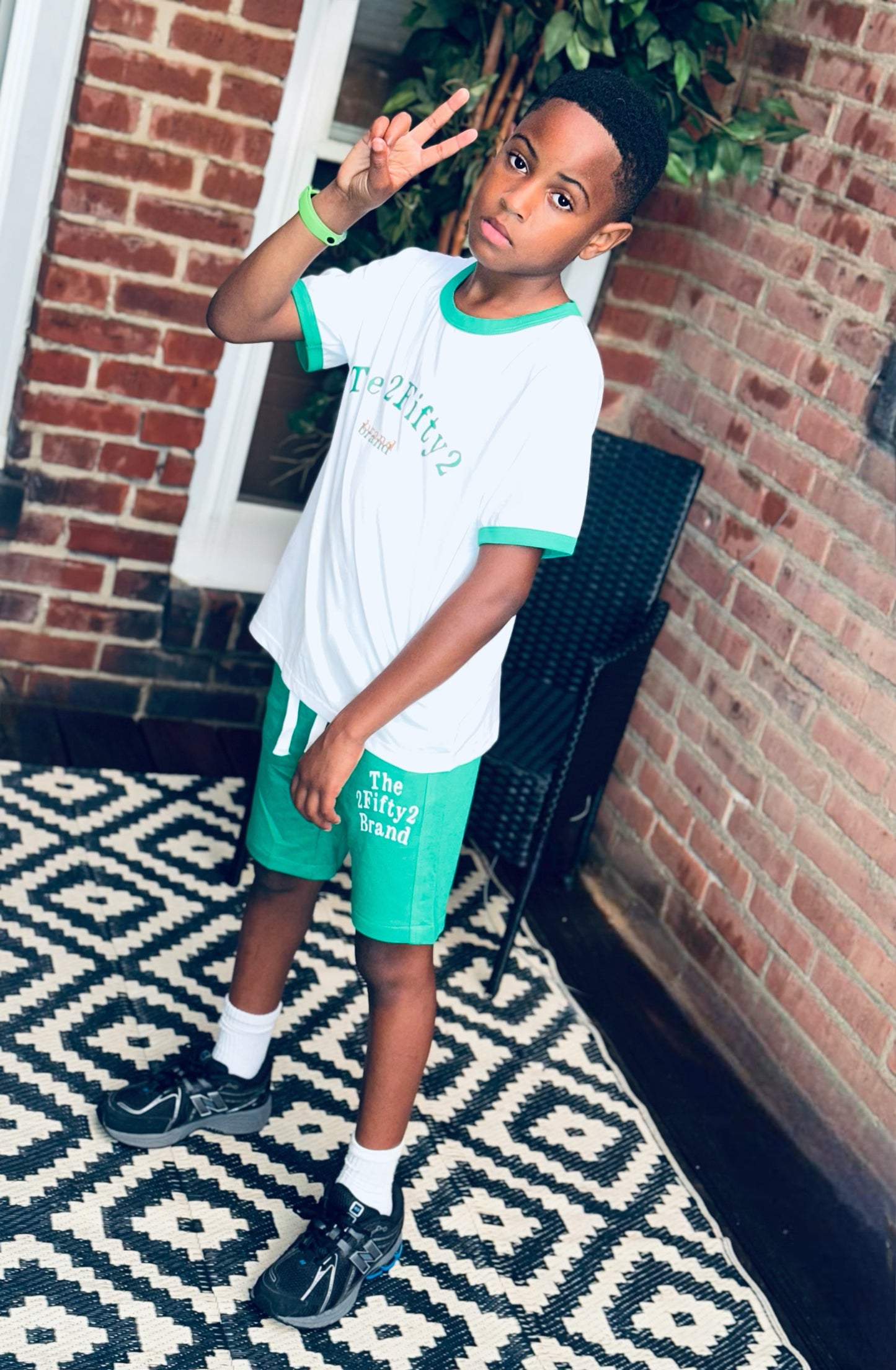 Boys “252 kelly green sweat shorts by the 2fifty2 brand
