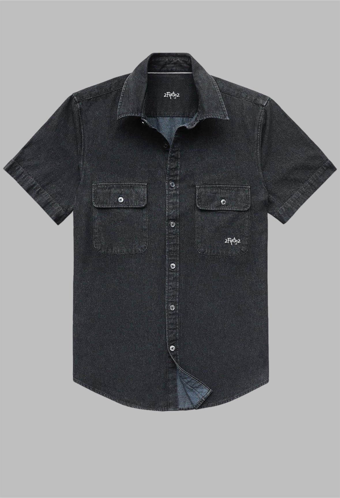 Men’s denim button down shirt
