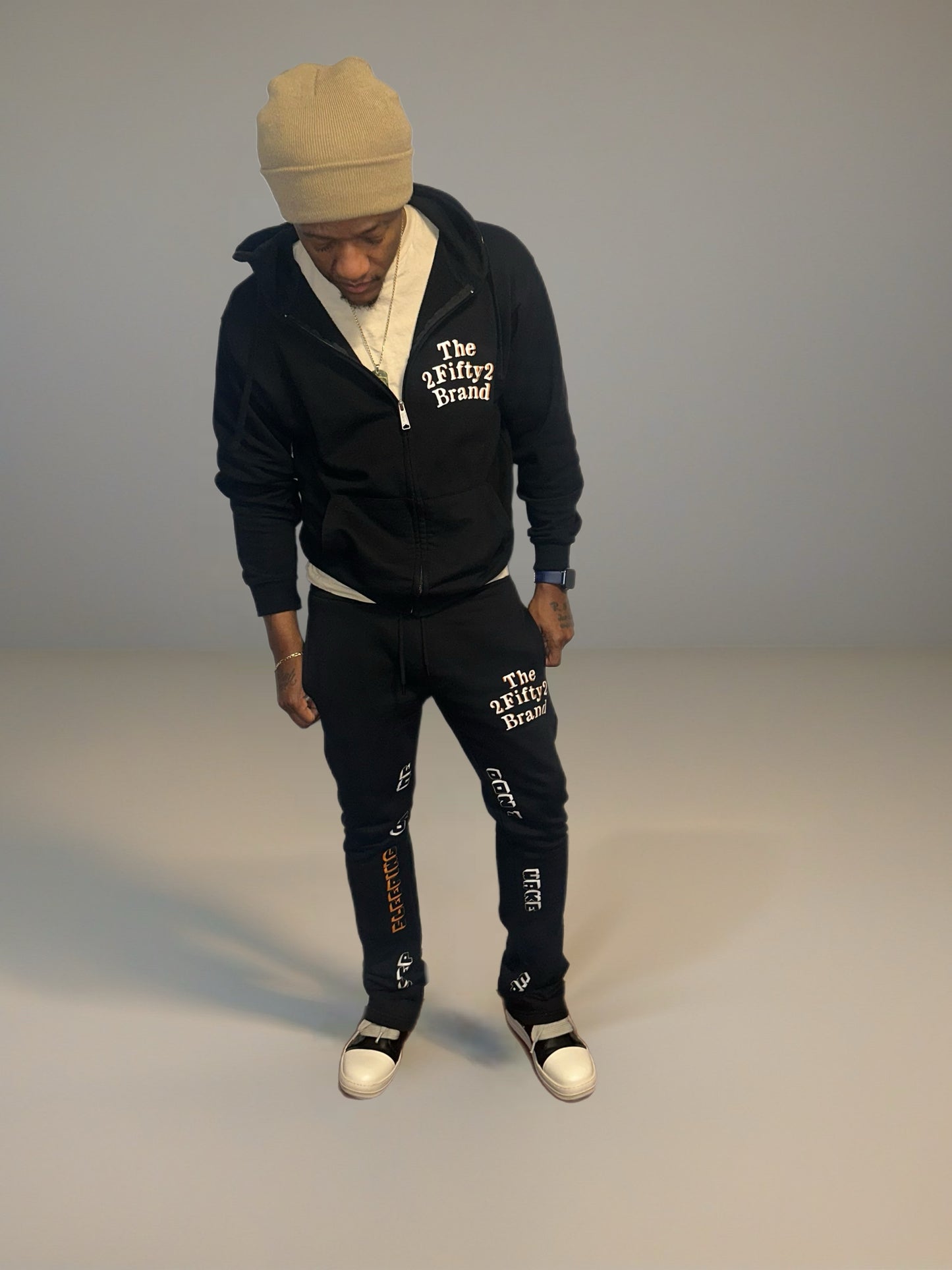 Unisex Stacked pants jogger set by the 2fifty2 brand
