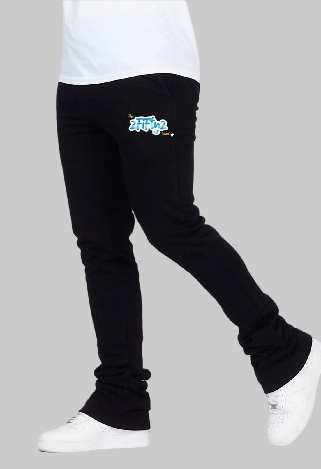 Plus size Men’s flare bottom 2 piece Zip Up Sweatsuit by The 2Fifty2 Brand