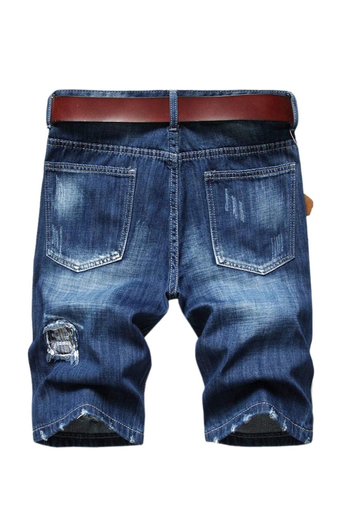 Plus size Men’s distressed jean shorts by the 2fifty2 brand