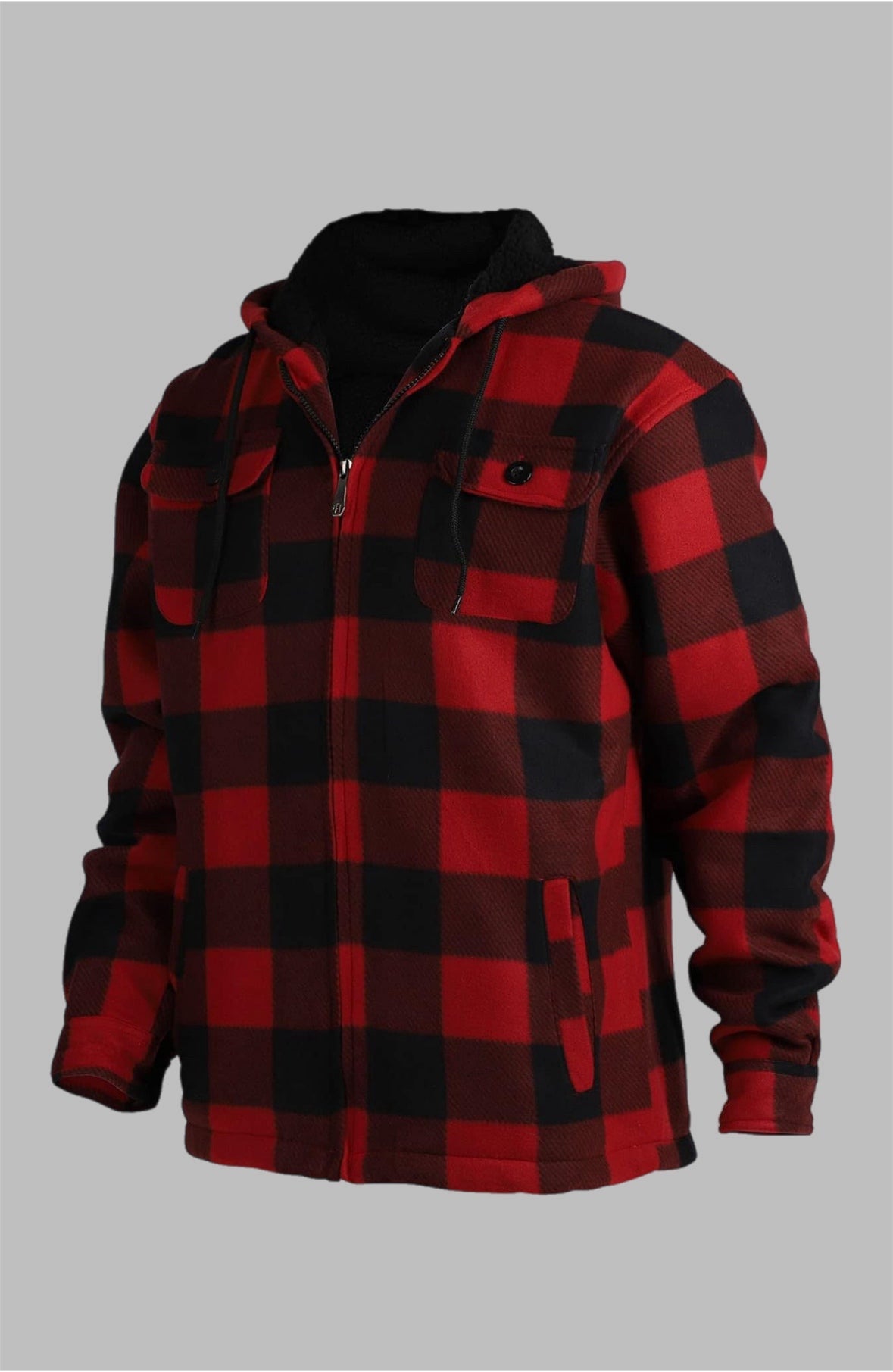 Men’s heavy plaid flannel jacket