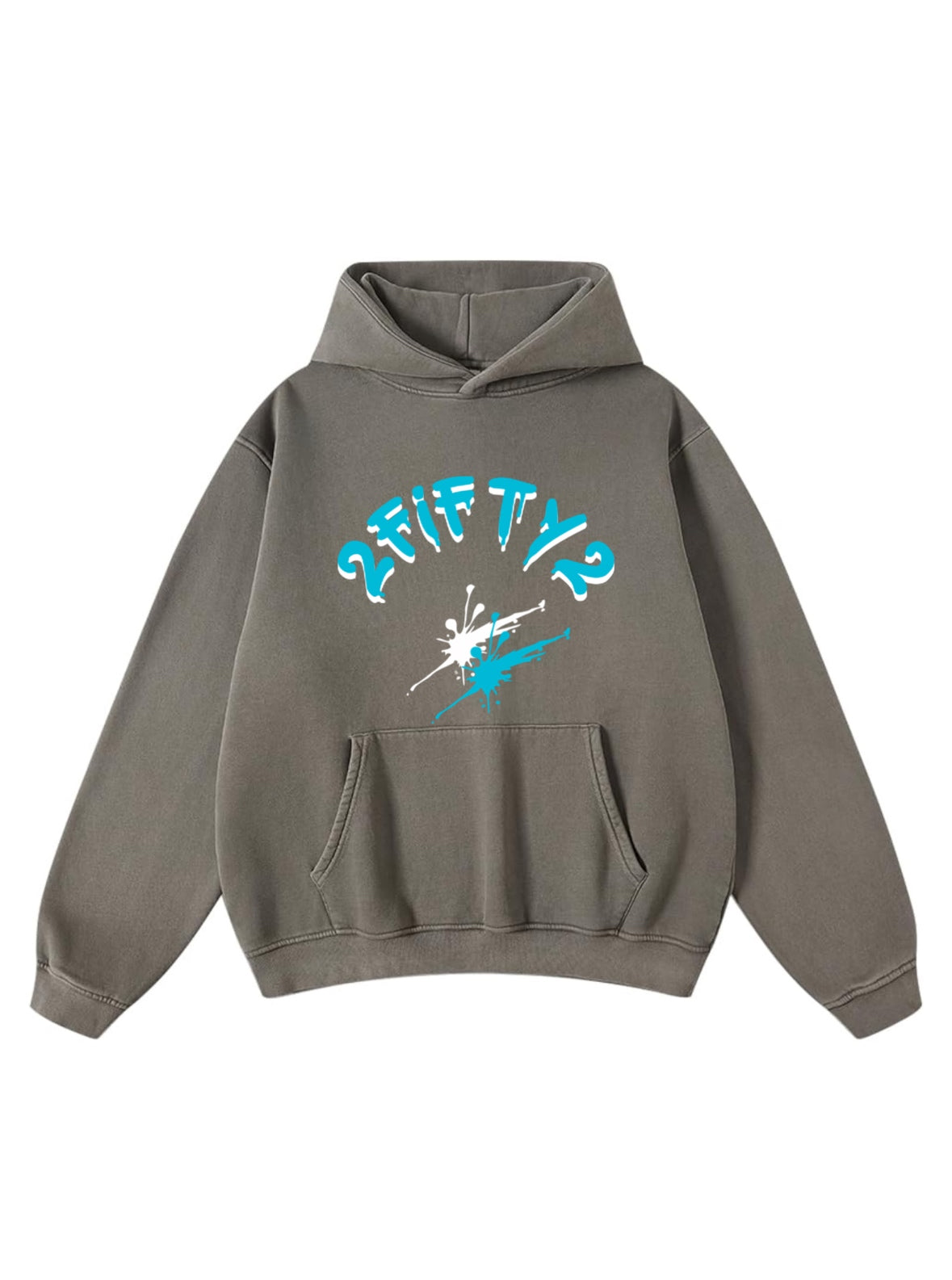Men’s acid wash spalsh hoodie by 2fifty2