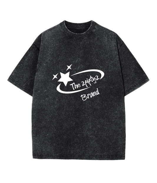 Plus size Heavy weight Acid wash “shooting star” tee shirts