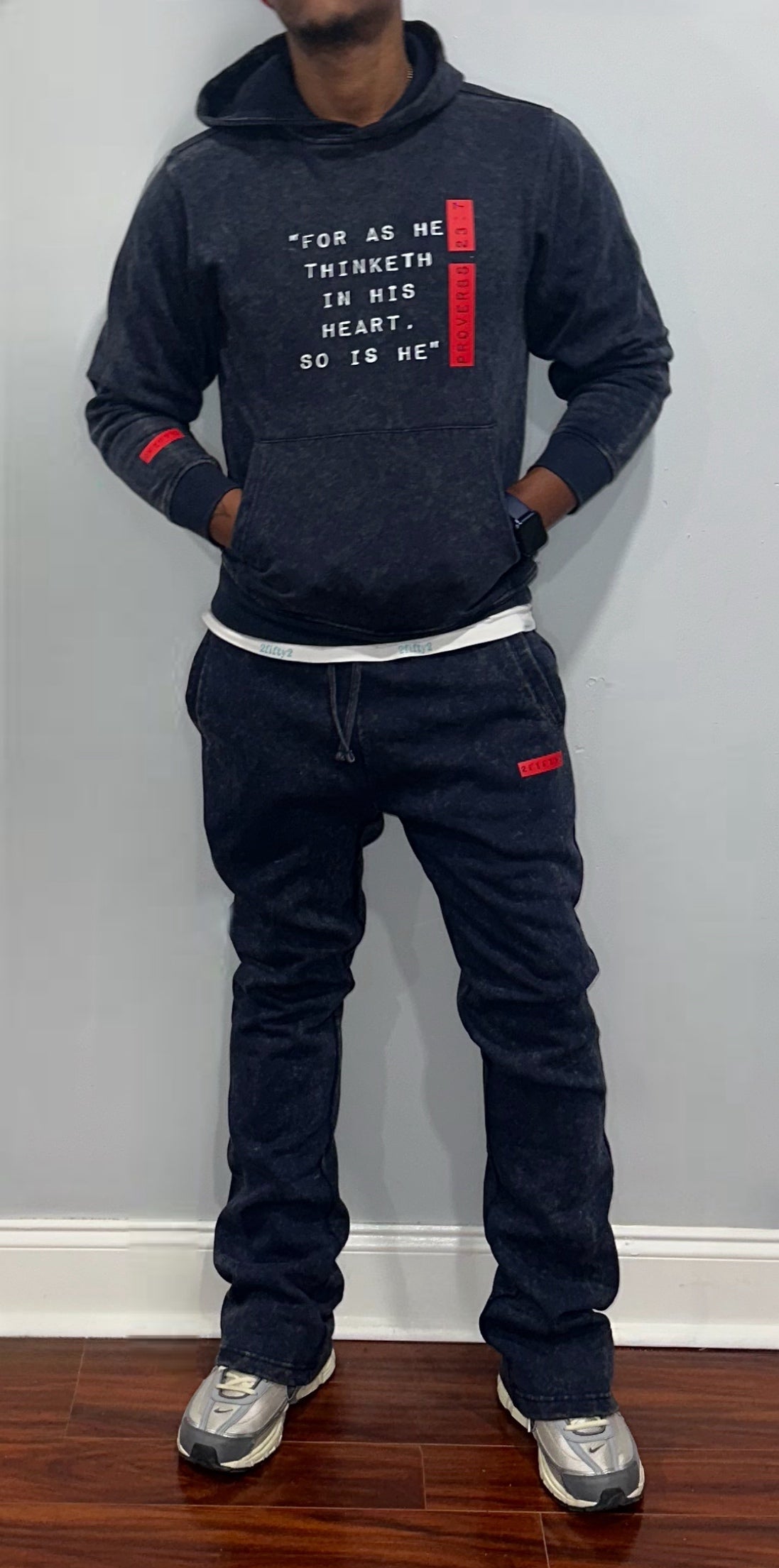 Plus size Unisex acid wash proverbs 23:7 hoodie by the 2fifty2 brand