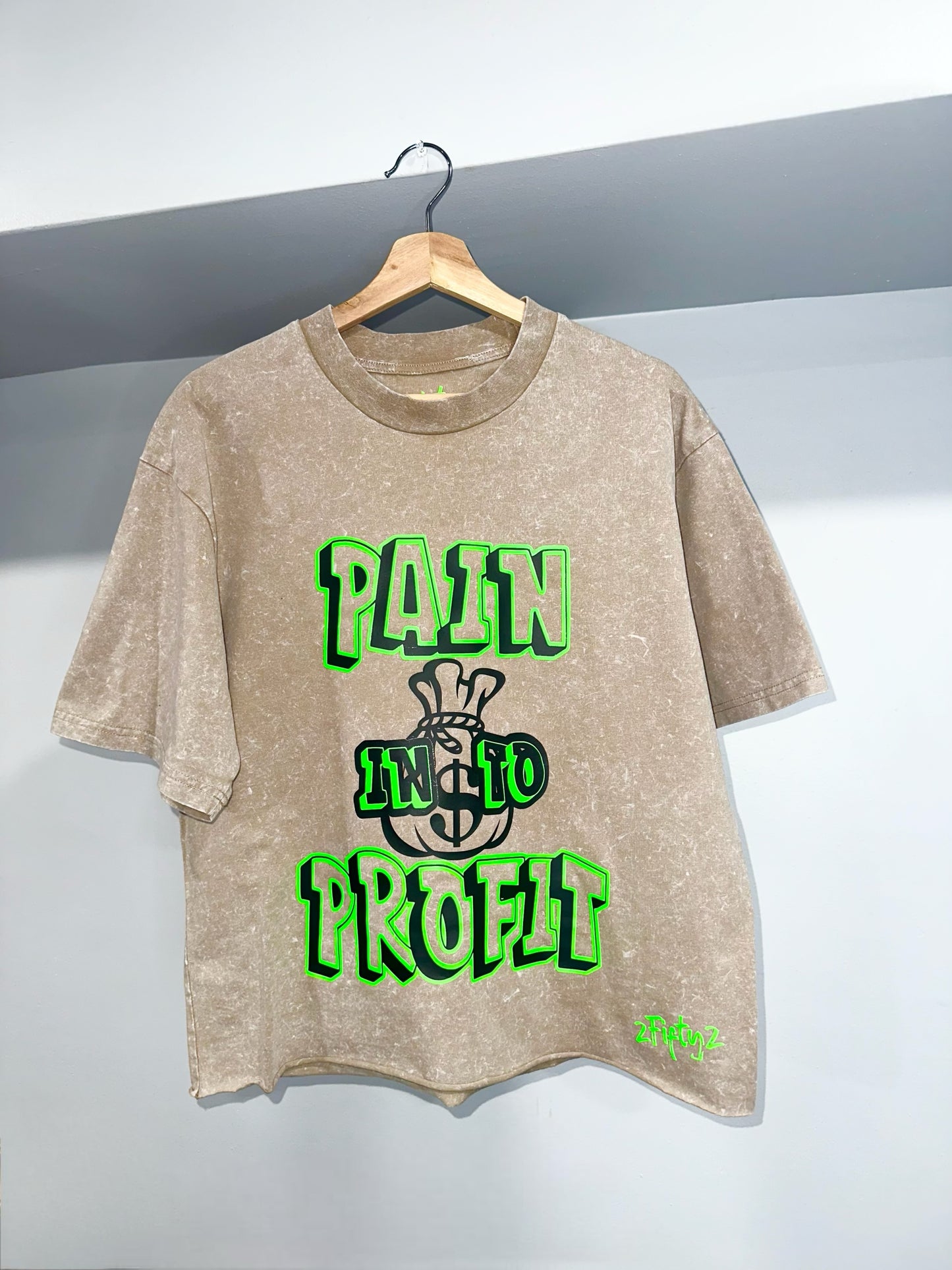 Plus size Mens baggy acid wash boxy tee by the 2fifty brand