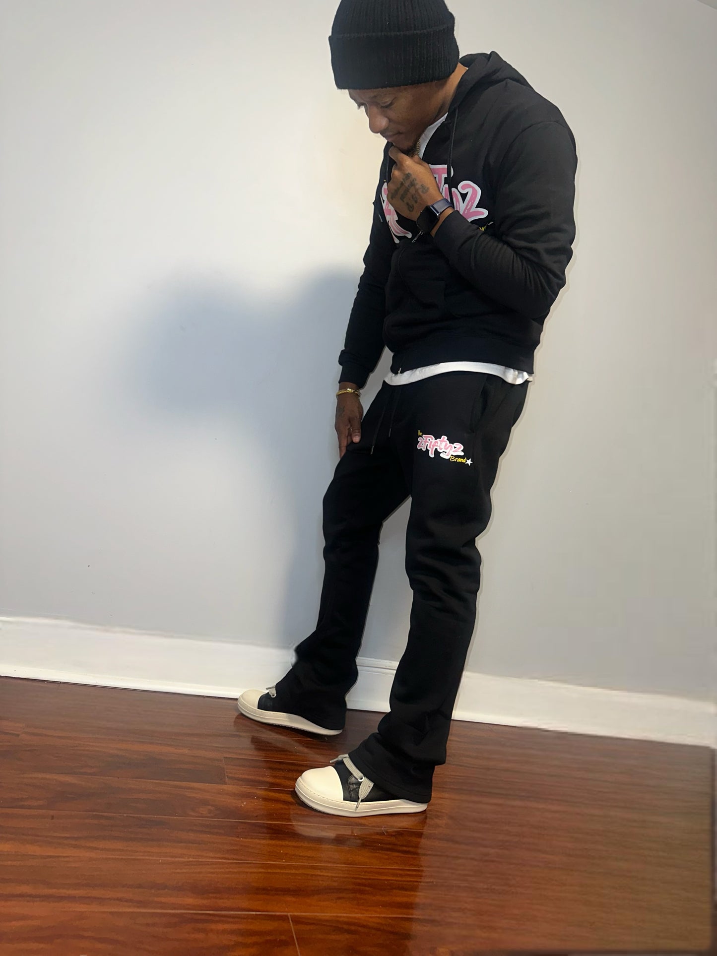 Men’s flare bottom 2 piece Zip Up Sweatsuit by The 2Fifty2 Brand