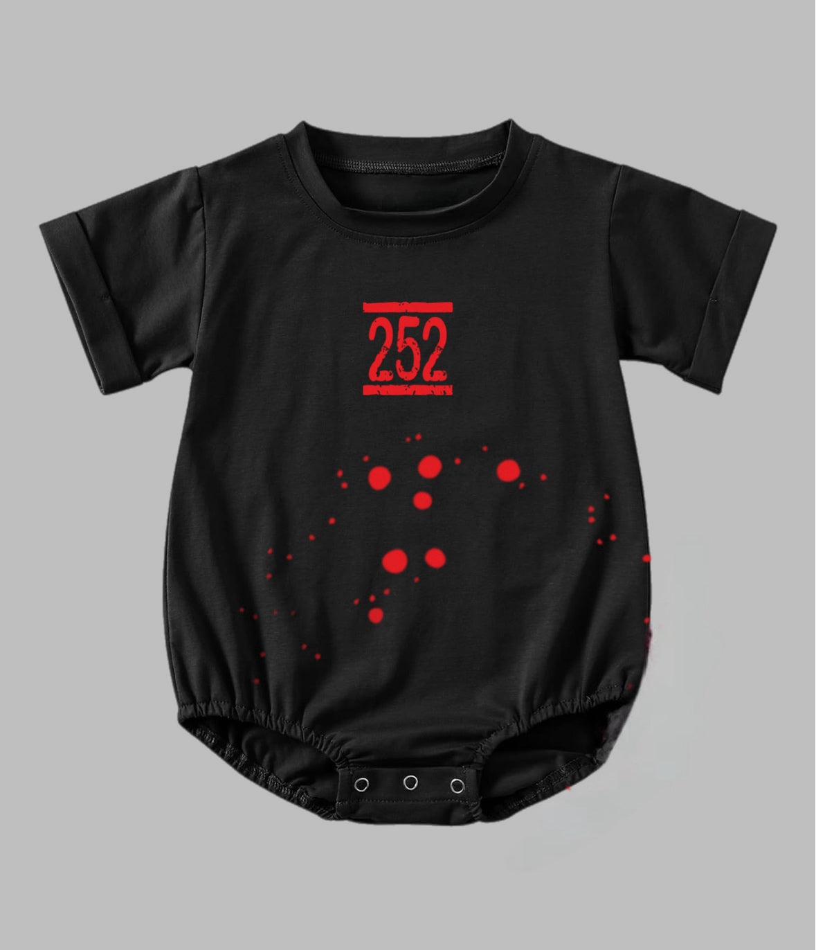 Infant + Newborn 2Fifty2 brand spot romper bodysuit