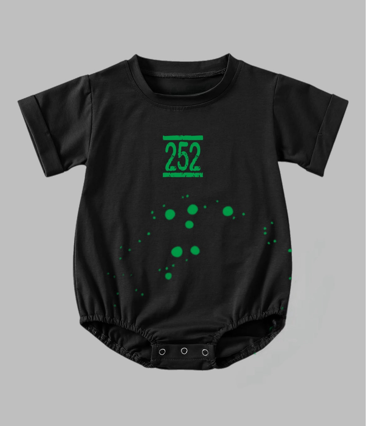 Infant + Newborn 2Fifty2 brand spot romper bodysuit