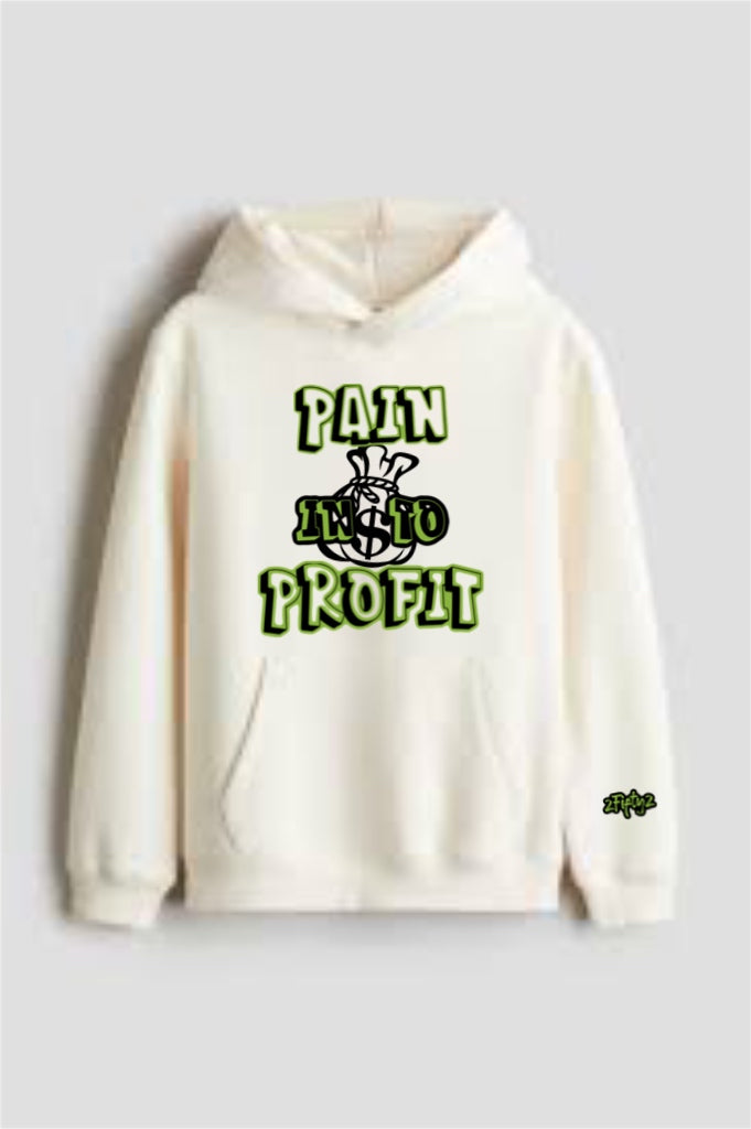 Plus size “Turn pain into profit” Pullover hoodie