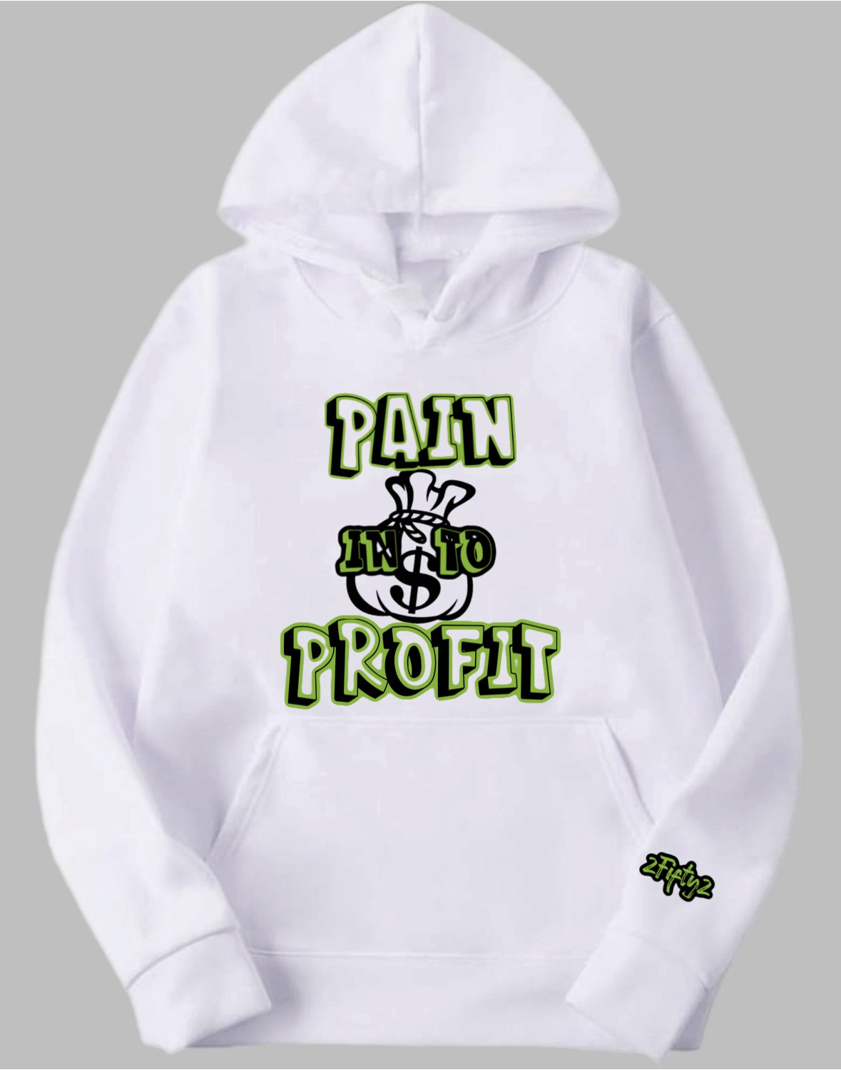 Plus size “Turn pain into profit” Pullover hoodie