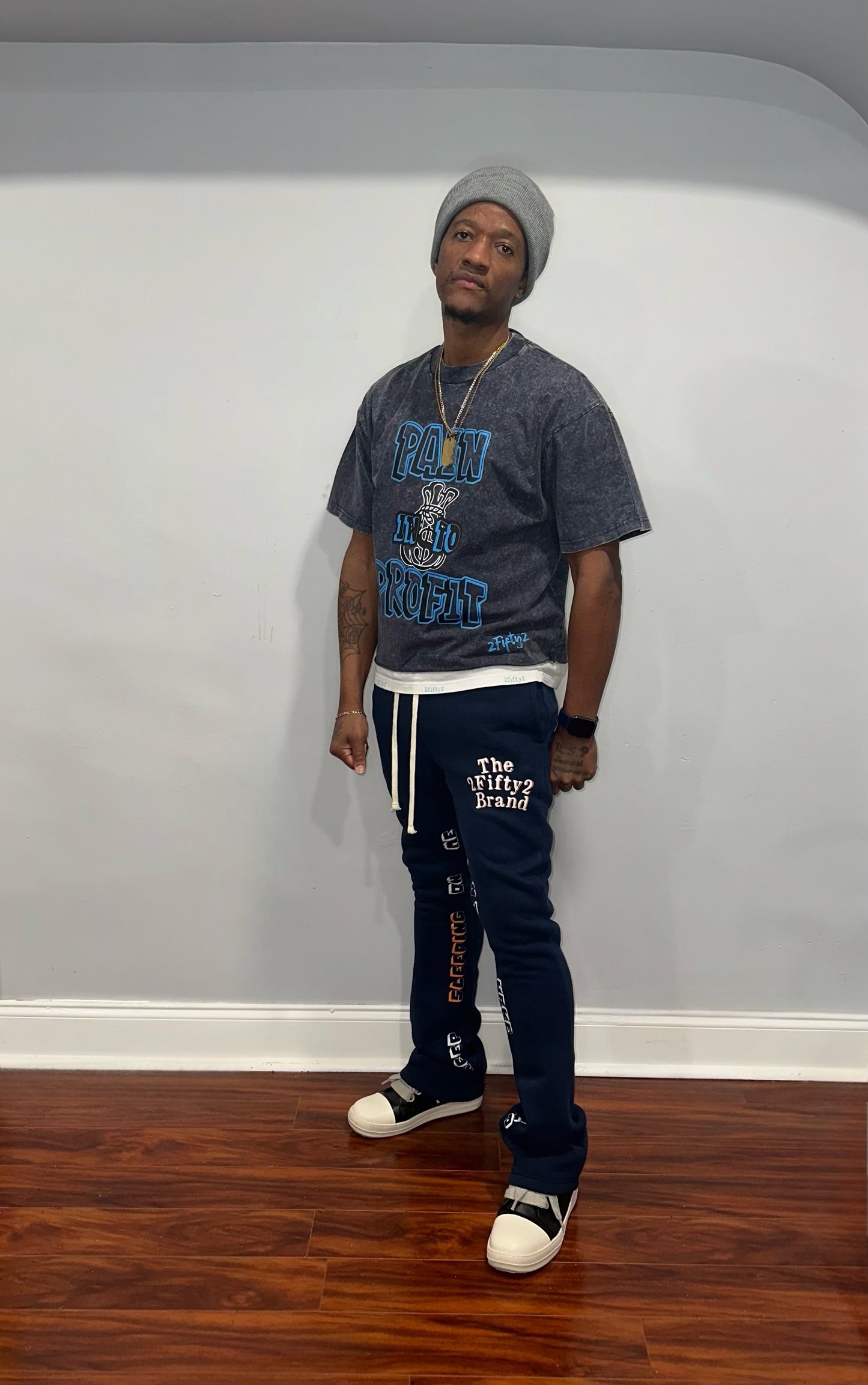 Plus size Mens baggy acid wash boxy tee by the 2fifty brand