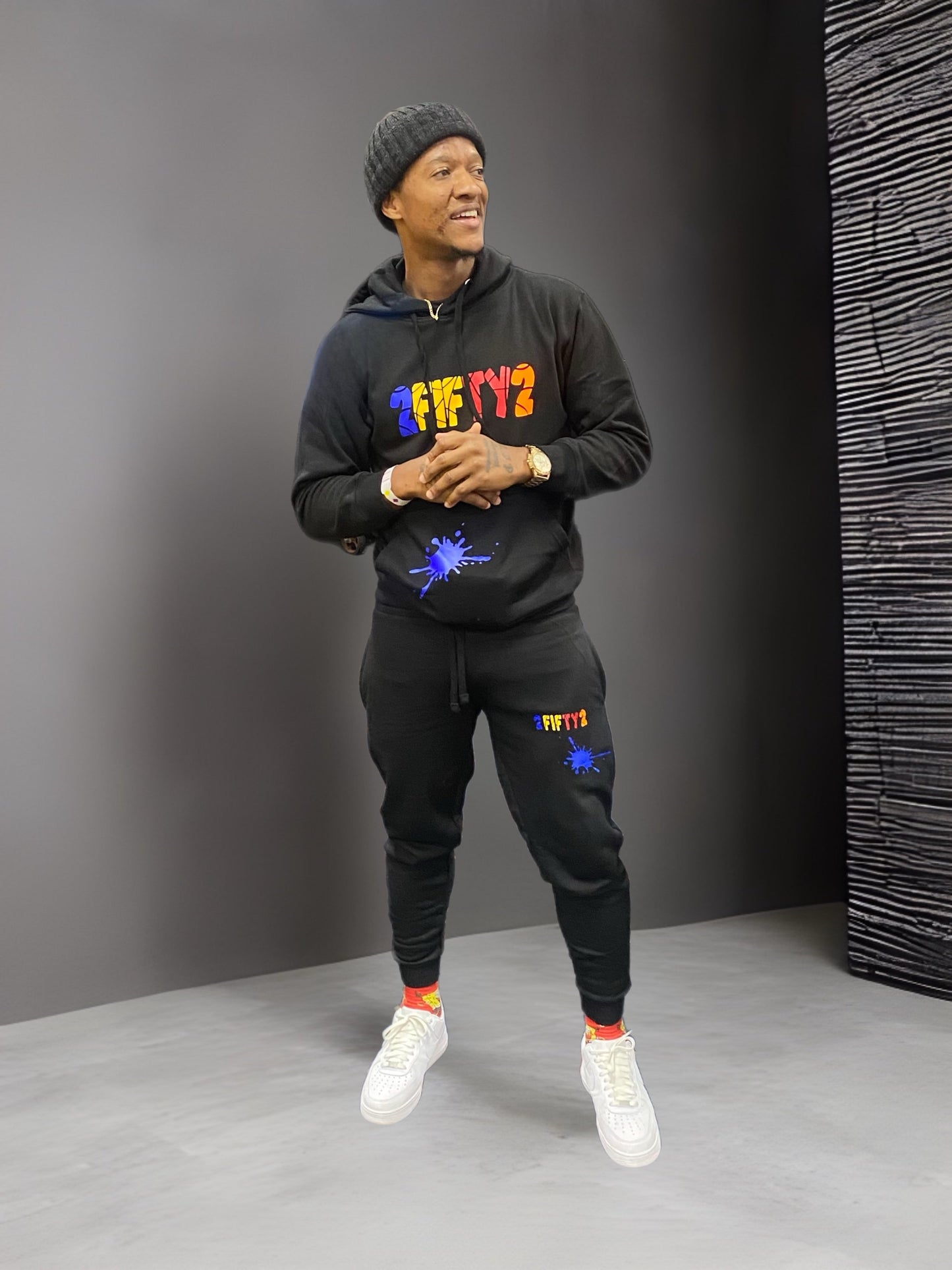 Plus size Mens sweatsuit / jogger set (Multi color) - 2fifty2