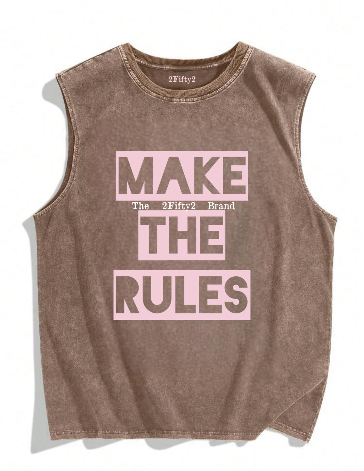 Mens sleeveless mineral wash tshirt by 2fifty2 brand