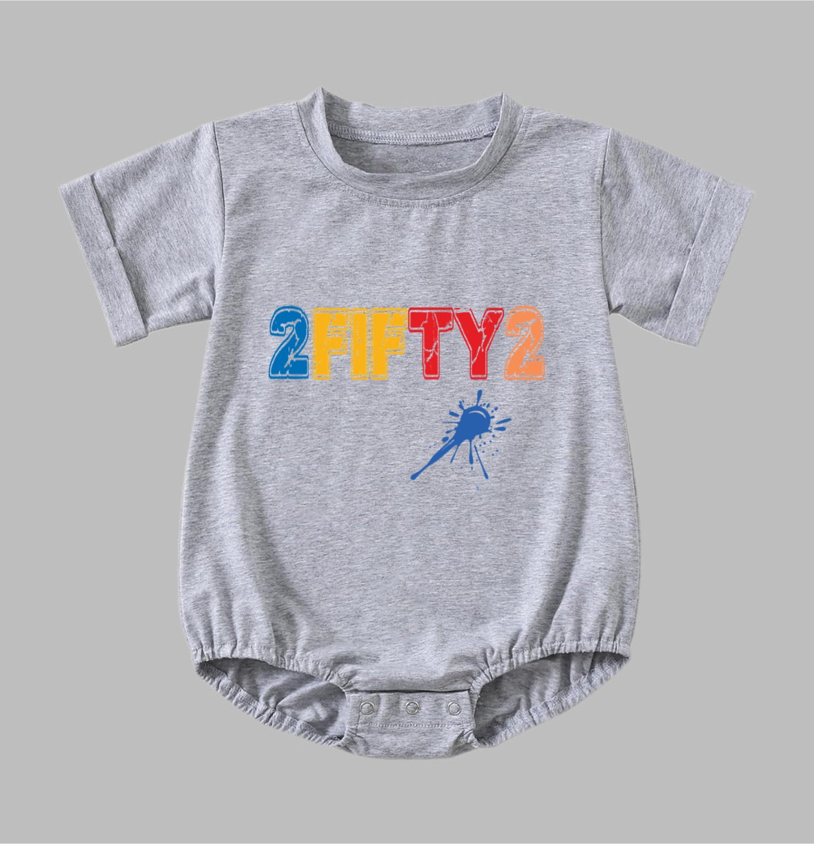 Infant + Newborn 2Fifty2 brand splash romper bodysuit