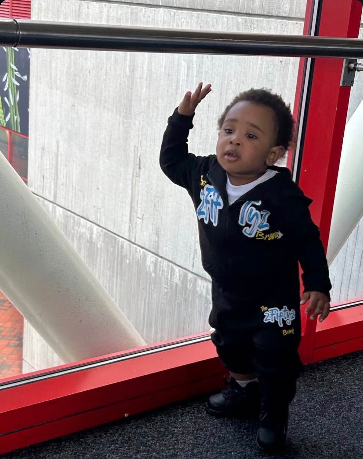 Unisex black & pink Zip up hoodie by The 2fifty2 brand