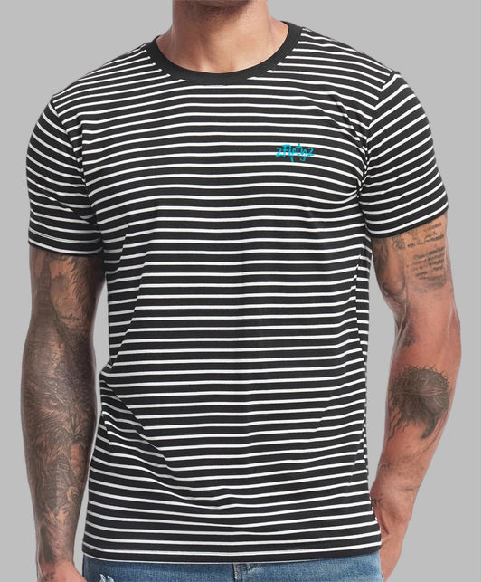 Men’s striped crewneck tee shirt