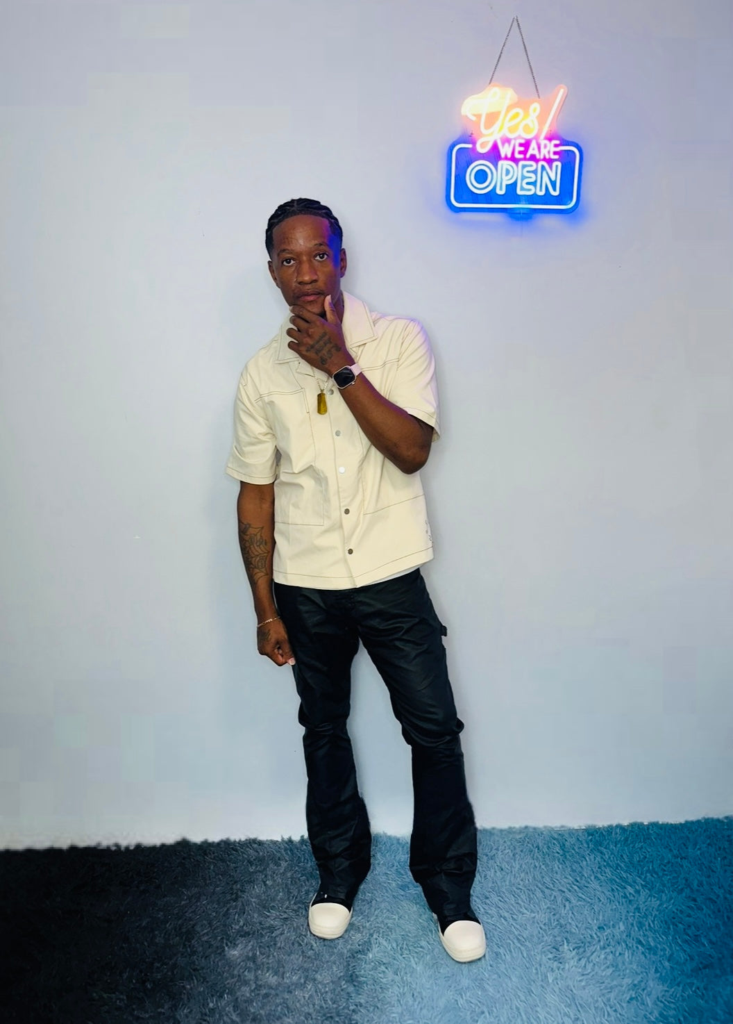 Men’s boxy button down shirt by The 2Fifty2 Brand