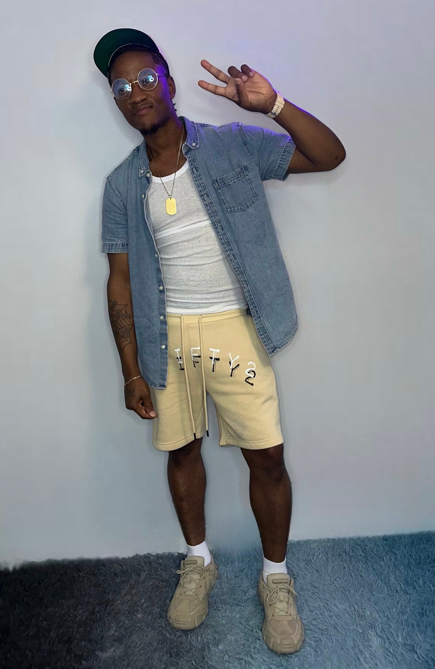 Men’s denim button down shirt by The 2Fifty2 Brand
