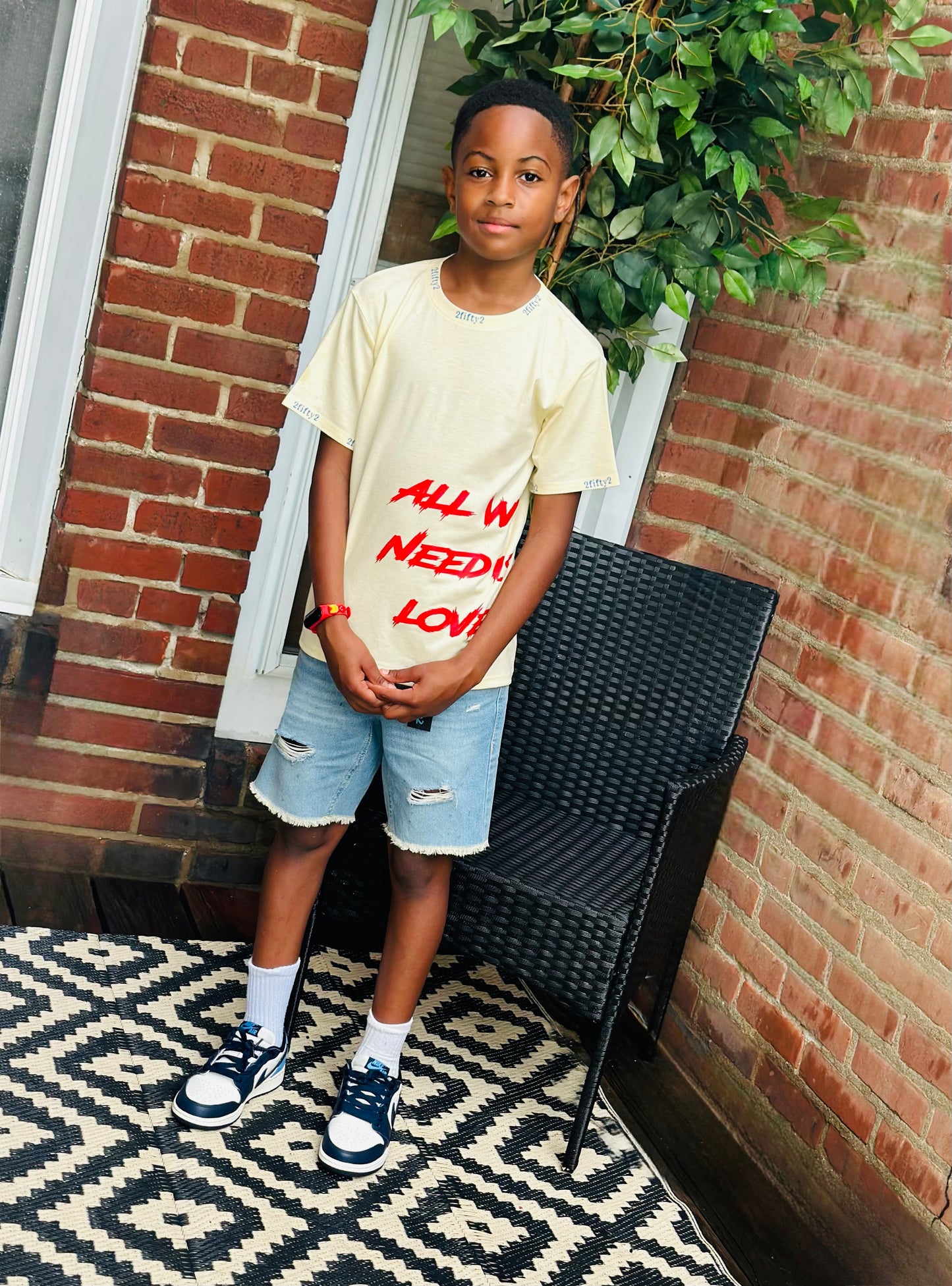 Boys/teens 2fifty2 brand distressed denim jean shorts